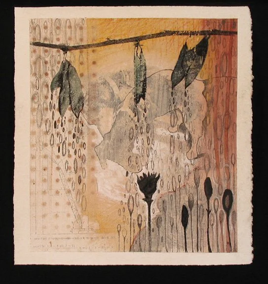 "Spar", mixed media, 11" x 10", 2008