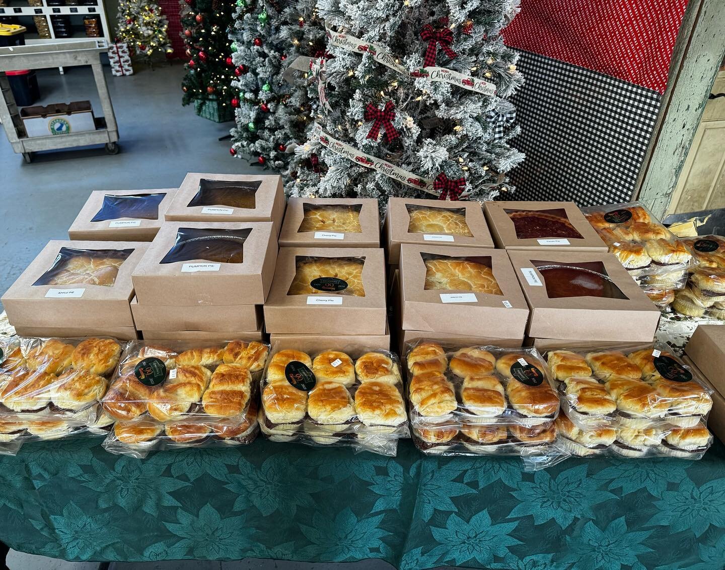 We have fresh greenlee&rsquo;s pies and dinner rolls for sale. Be sure to pick one up today. Also, the store will be closed tomorrow for Thanksgiving. We wish you all a happy holiday!