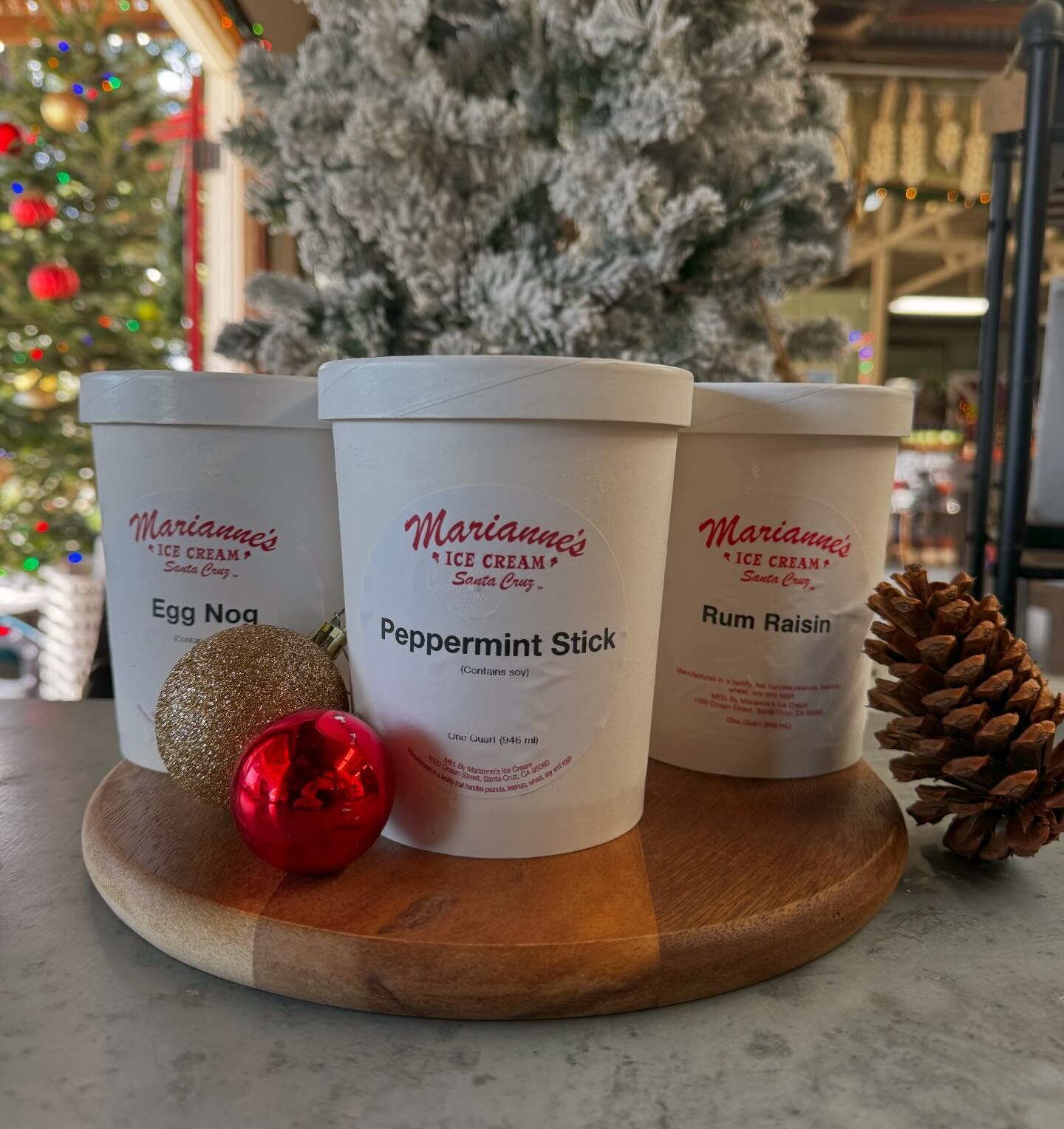 Winter ice cream flavors are now in stock! Be sure to get a pint for yourself.