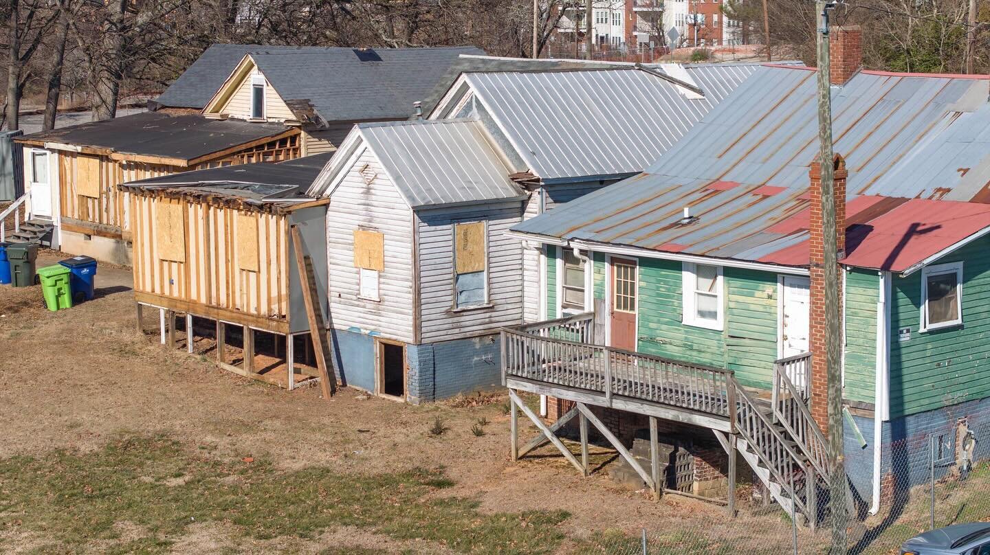 These three houses built in 1905 are being converted into a food &amp; beverage concept called The Bend. Just down the street from @trophybrewing, it's certain to be a popular new downtown destination. I'm so glad to see them repurposing the homes ra