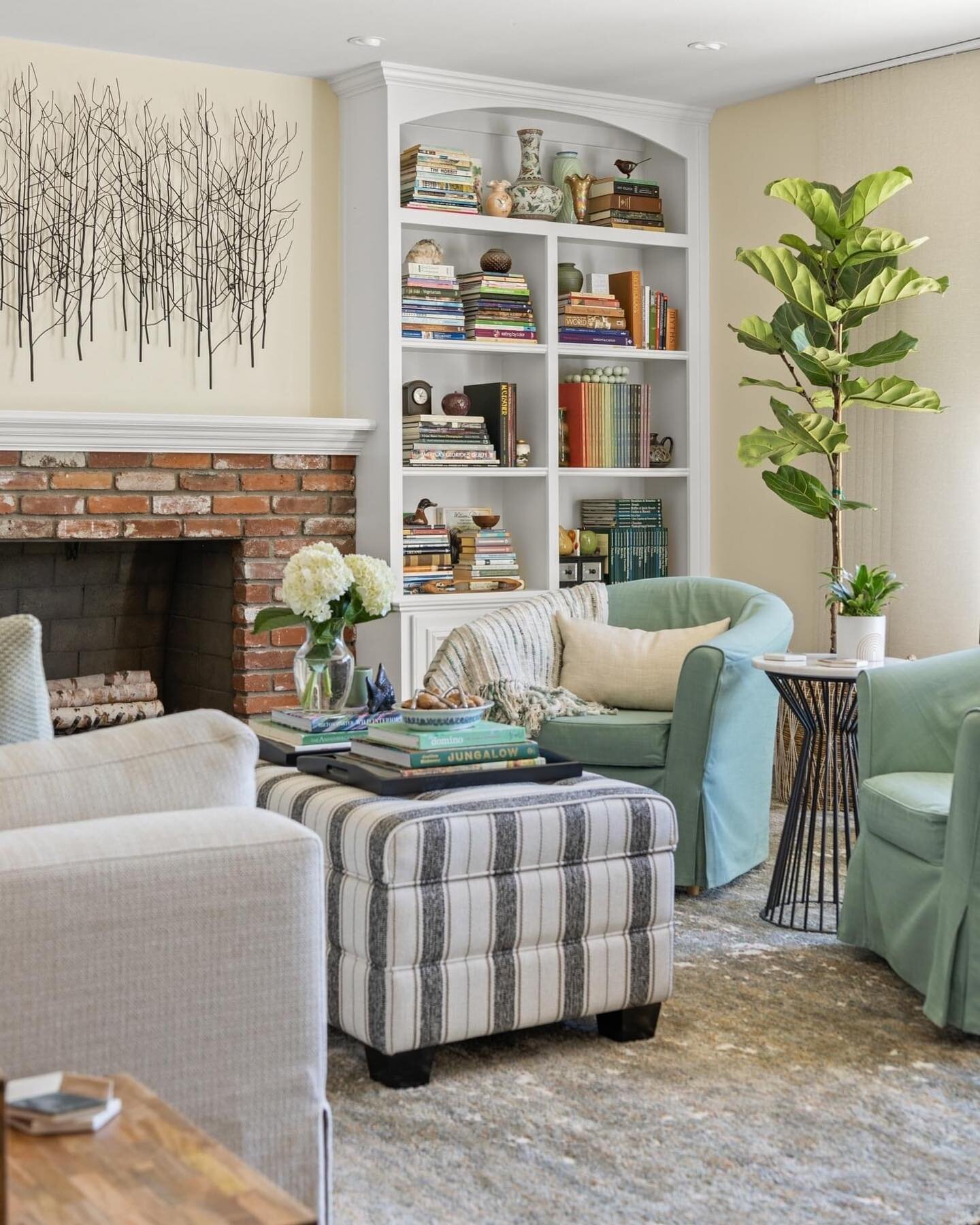 I take great pride in working with my clients personal belongings because they mean so much to them. Not all projects are about scrapping everything and starting anew. This one in particular, my client had already purchased new slipcovers for these e