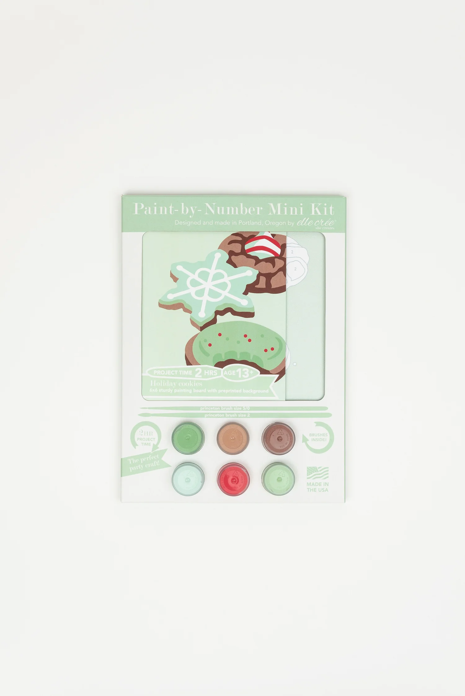 Holiday Cookies  Mini Paint-by-Number Kit for Adults — Elle Crée (she  creates)