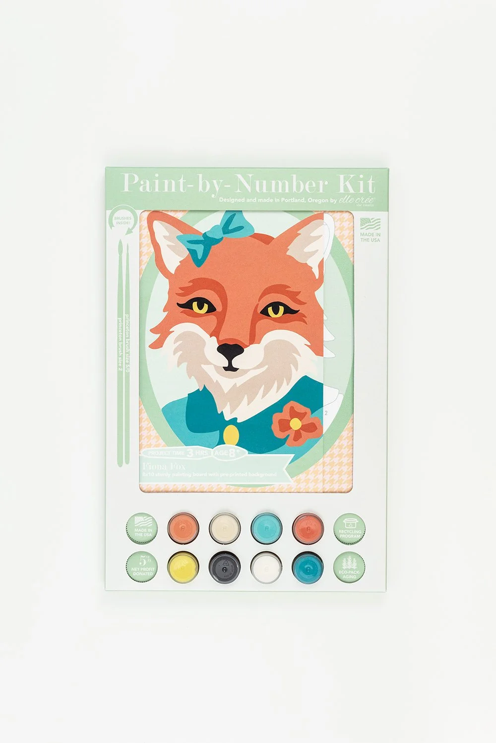 Fred Fox PaintbyNumber Kit for Kids — Elle Crée (she creates)