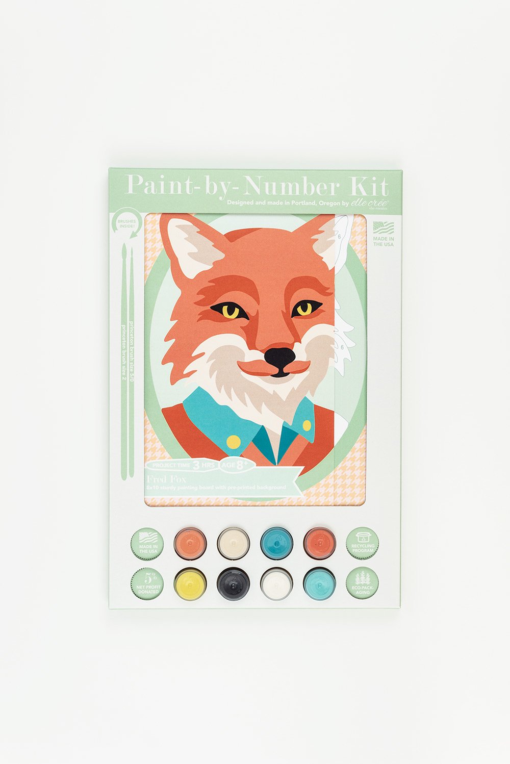 Fred Fox  Paint-by-Number Kit for Kids — Elle Crée (she creates)