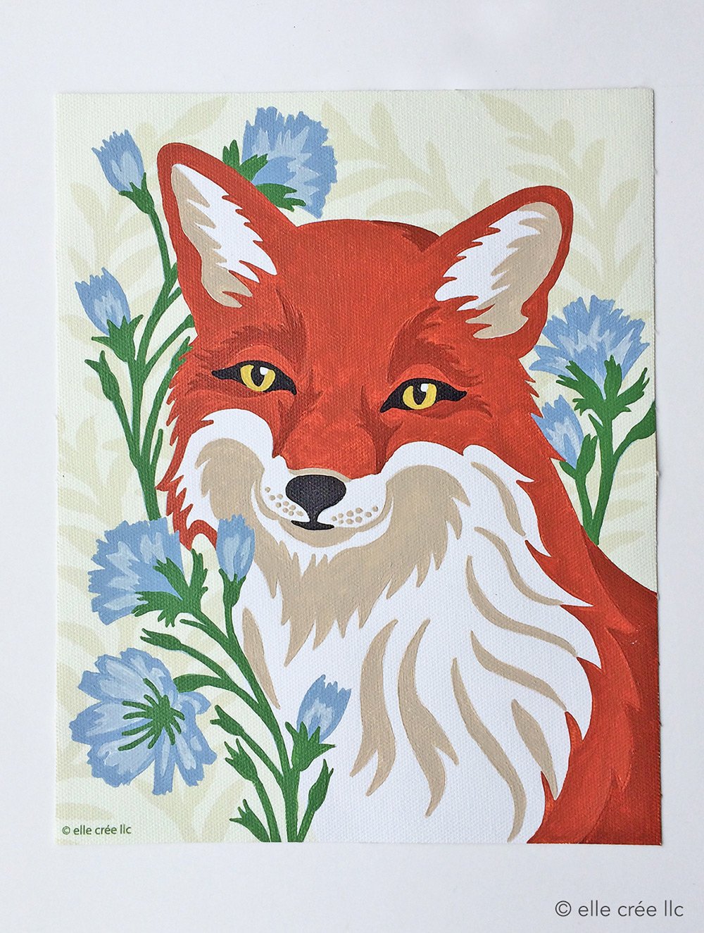 Herrschners A Friend for Little Fox Paint by Number Kit