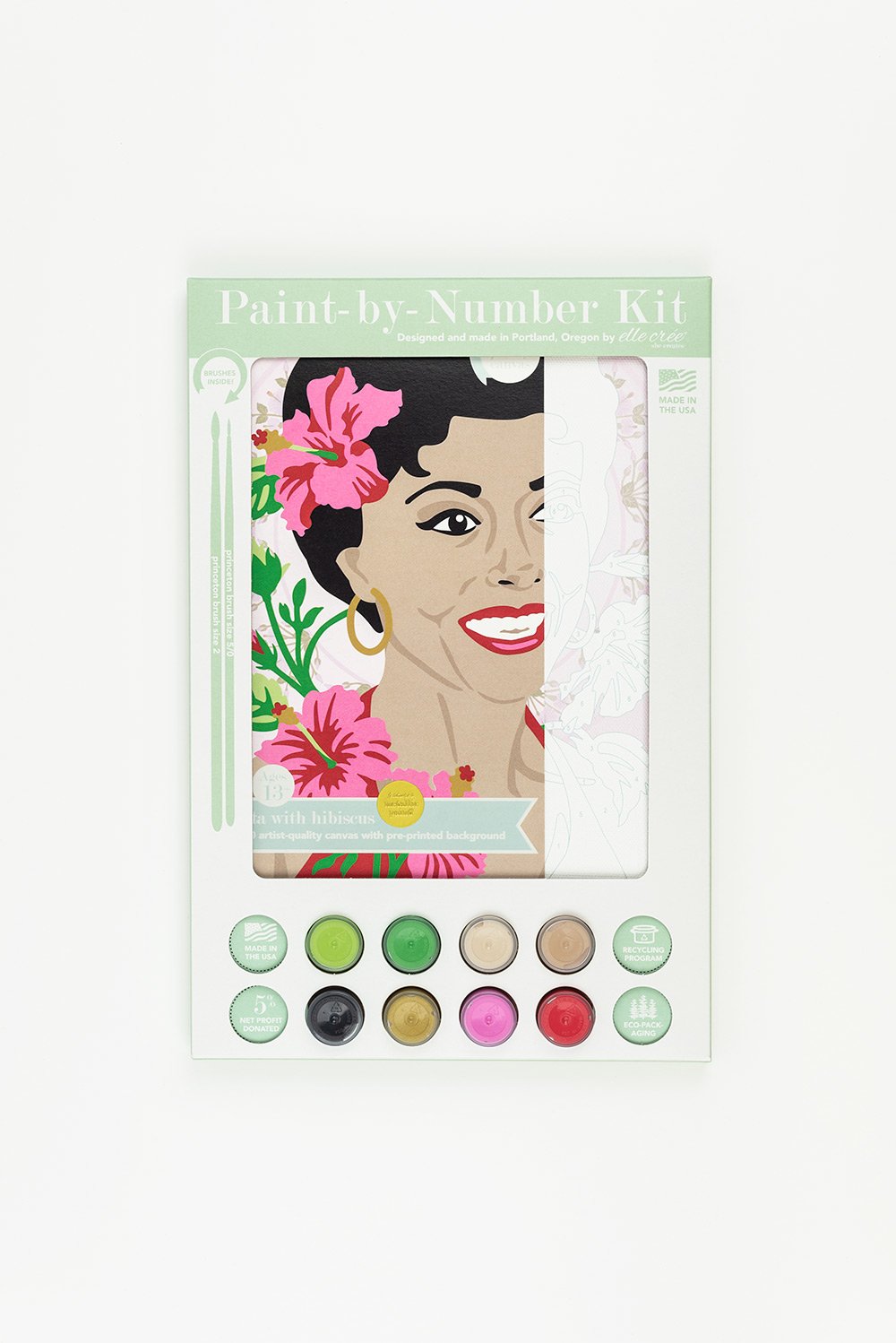 Rita Moreno  Mini Paint-by-Number Kit for Adults — Elle Crée (she