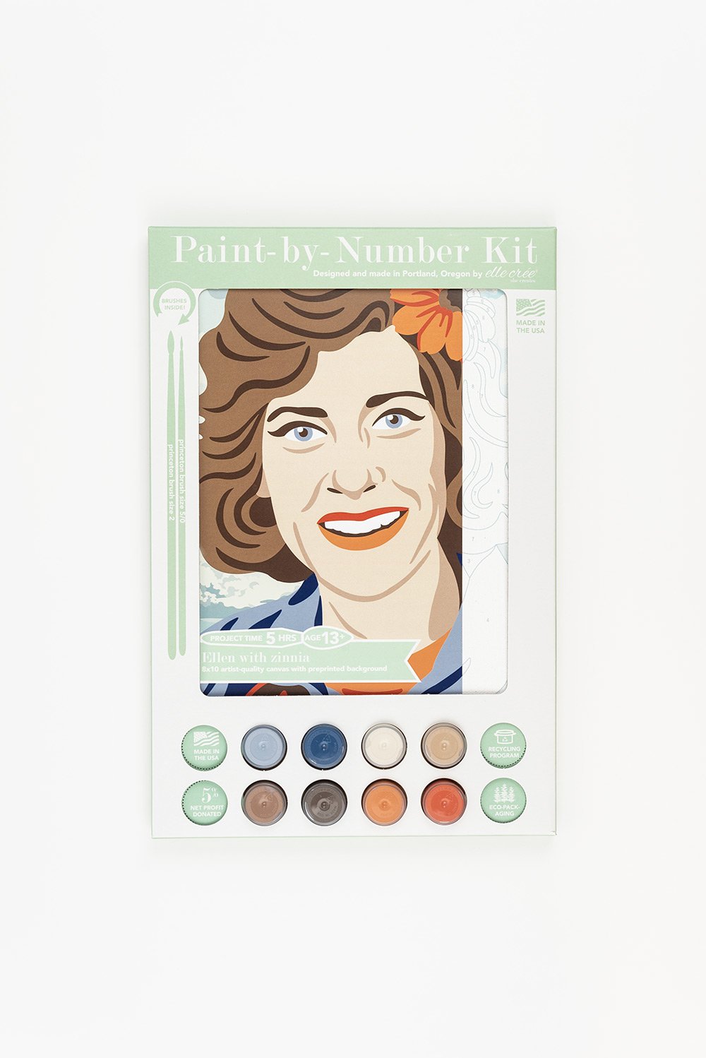 Clementines  Paint-by-Number Kit for Adults — Elle Crée (she creates)