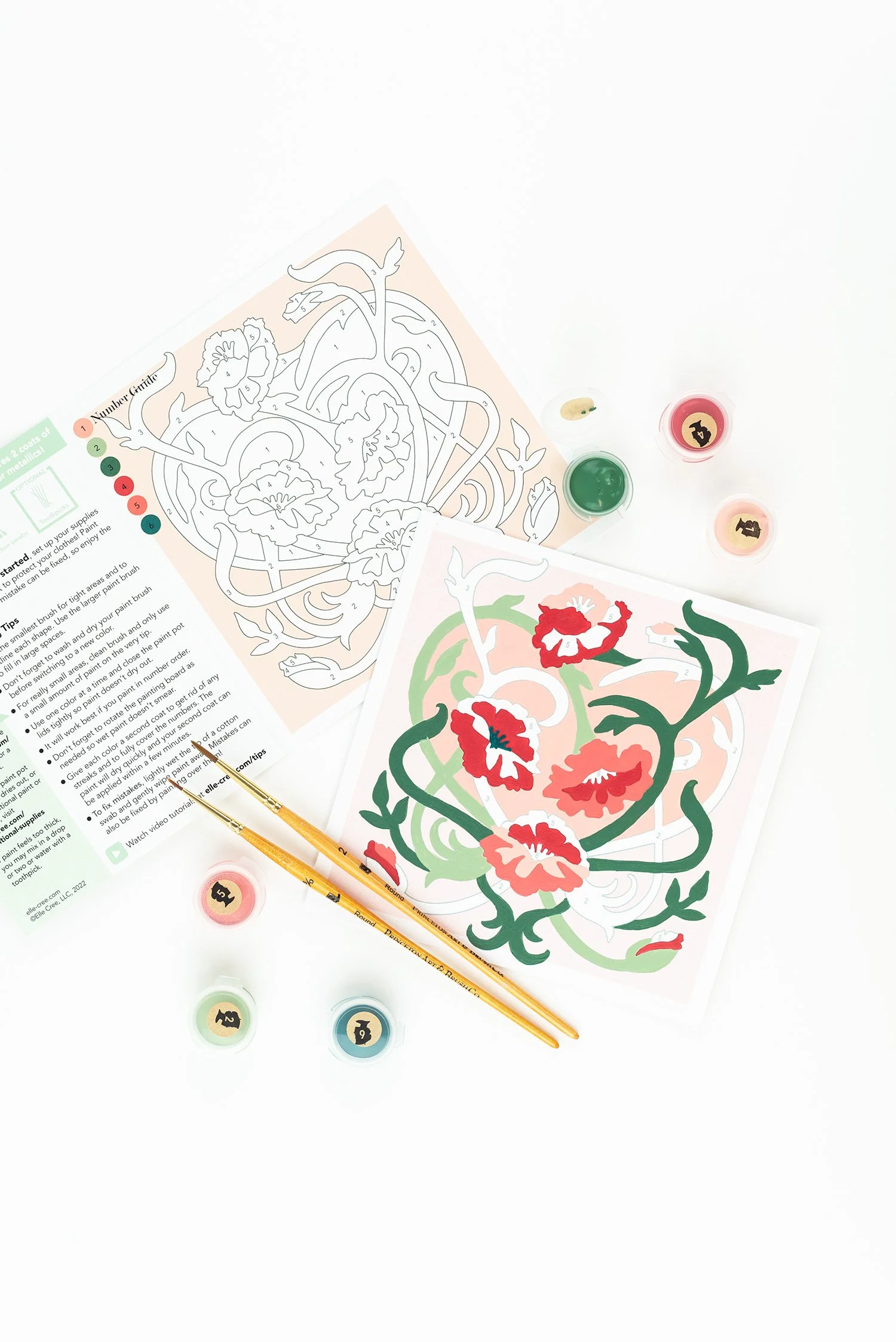 Valentine's Chocolates PaintbyNumber Kit for Adults — Elle Crée (she creates)