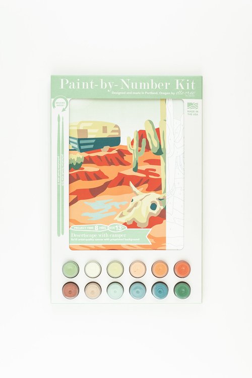 Mt. Hood with Fritillaria | Paint-by-Number Kit for Adults — Elle Crée (she  creates)