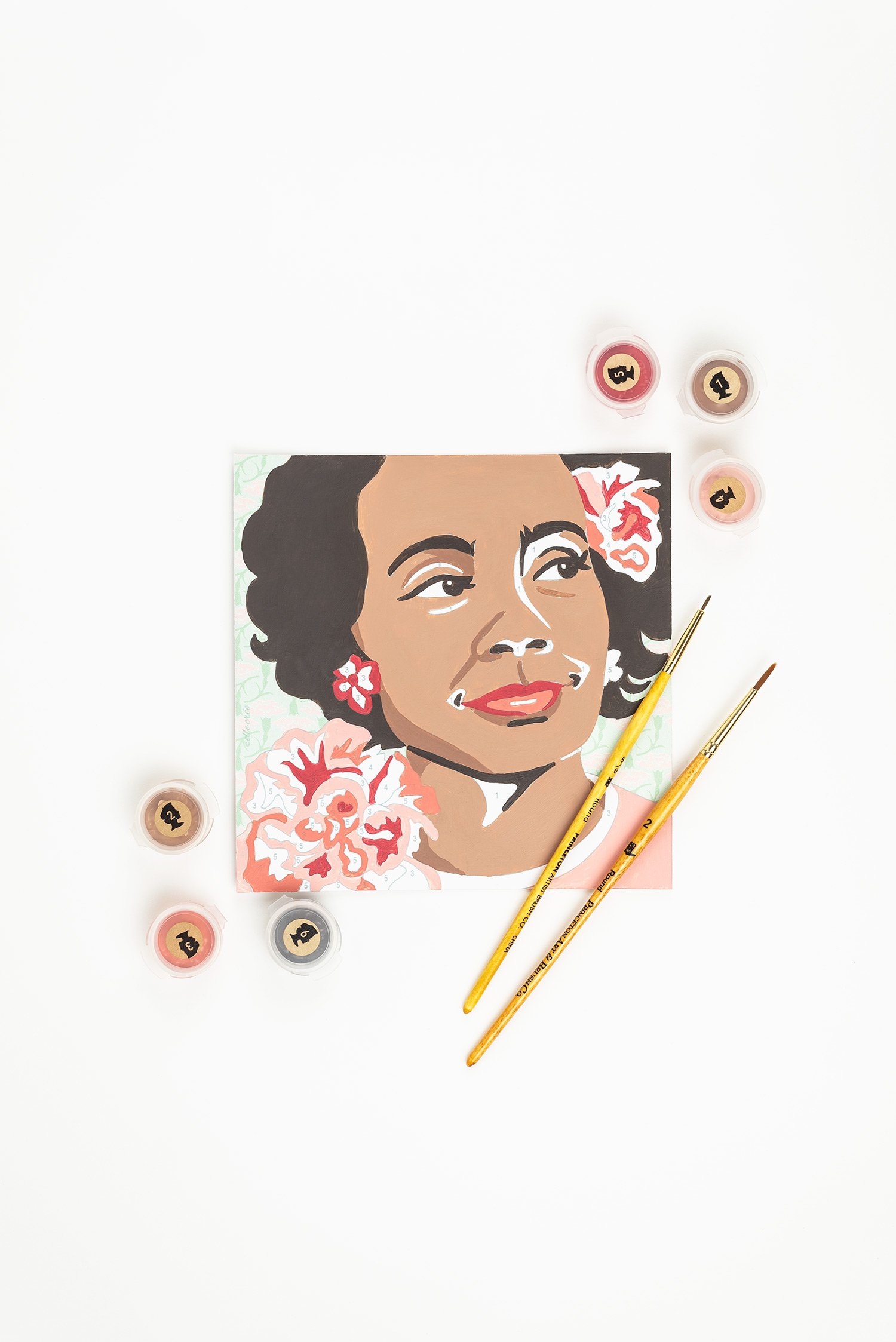 Cesar Chavez Mini PaintbyNumber Kit for Adults — Elle Crée (she