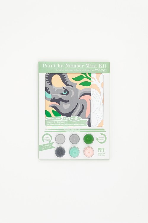 Fancy Flamingo  Mini Paint-by-Number Kit for Kids — Elle Crée (she creates)
