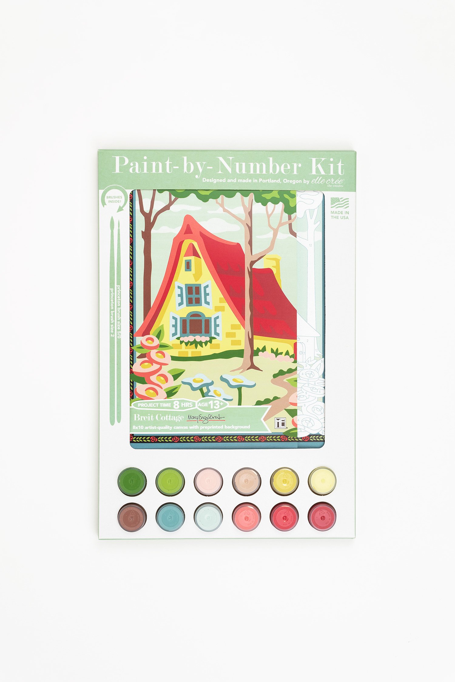 Breit Cottage  Mary Engelbreit Paint-by-Number Kit — Elle Crée (she  creates)