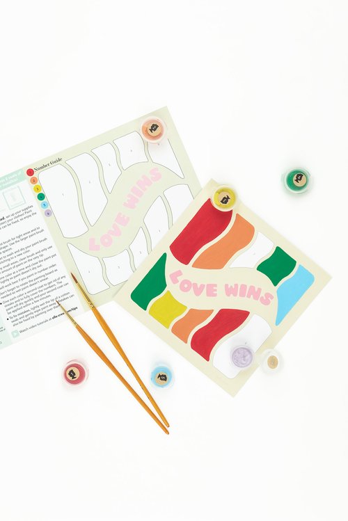 Sassy Seahorse  Mini Paint-by-Number Kit for Kids — Elle Crée