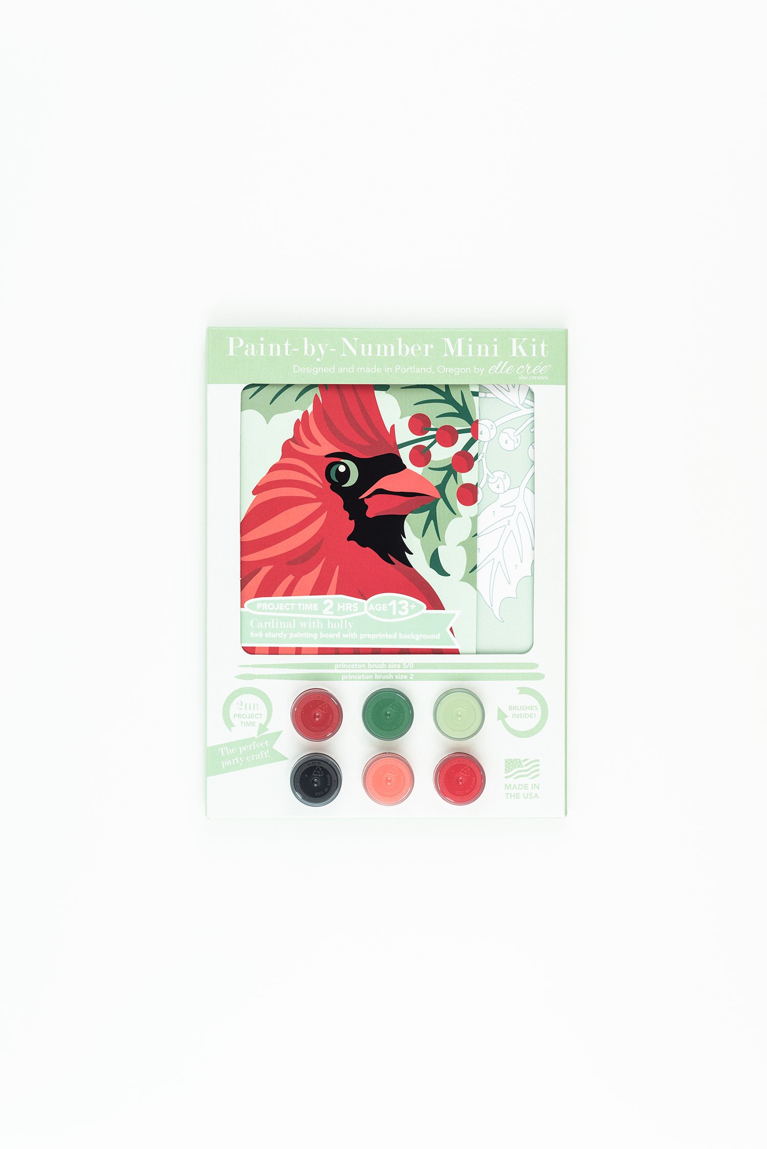 Pretty Jolly pretty jolly diy cardinal paint by numbers for adults
