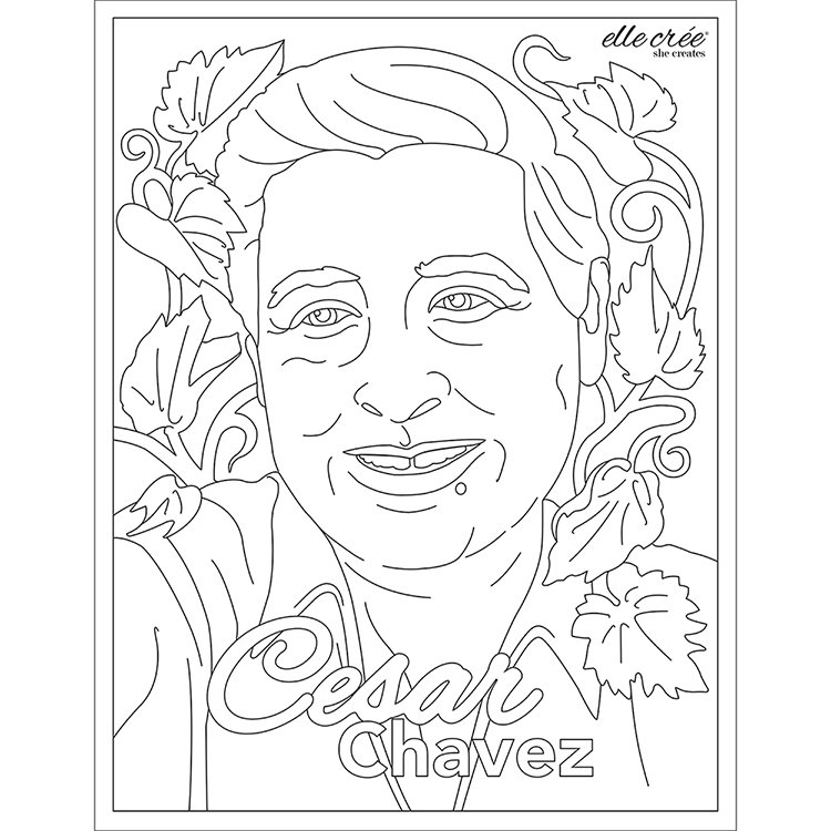 Free Printable Cesar Chavez Coloring Page