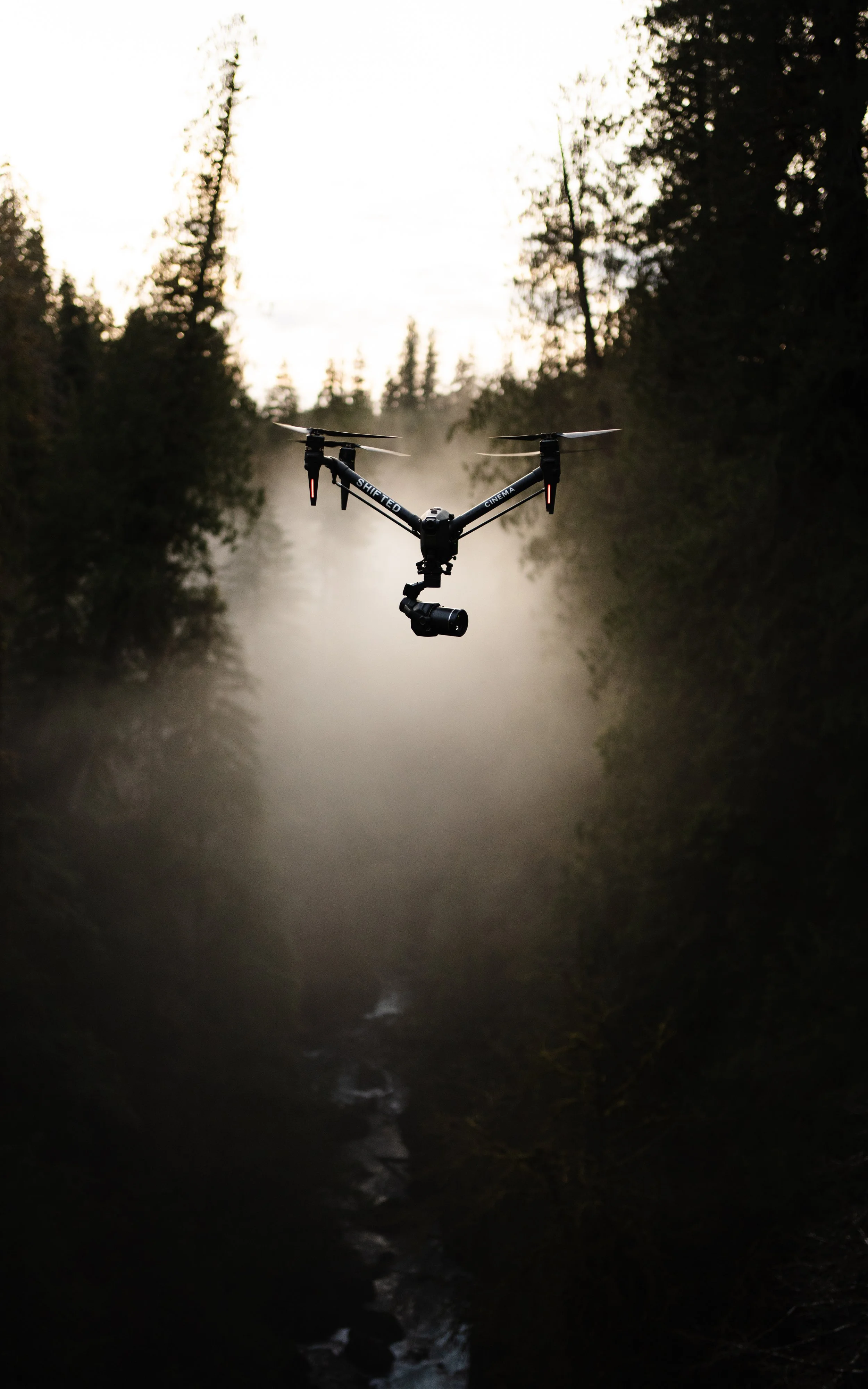 The Inspire 3 catching some low lying clouds in the PNW