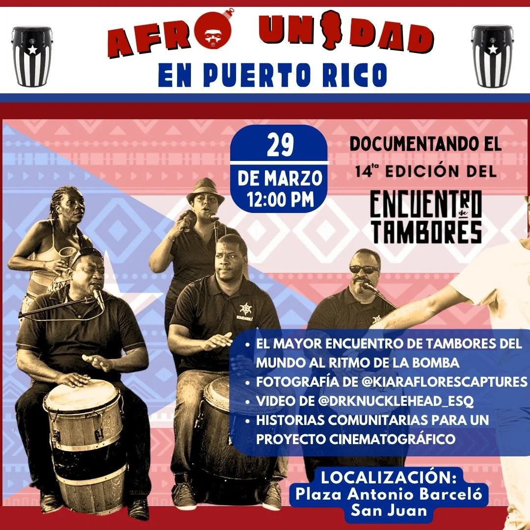&iexcl;Nos vamos a Puerto Rico para la 14ta Edici&oacute;n del Encuentro de Tambores! 🇵🇷 Este es el encuentro de tambores Bomba m&aacute;s grande del mundo y estamos emocionados de documentar y compartir historias.

@detamboresencuentro 
🗓️ Doming