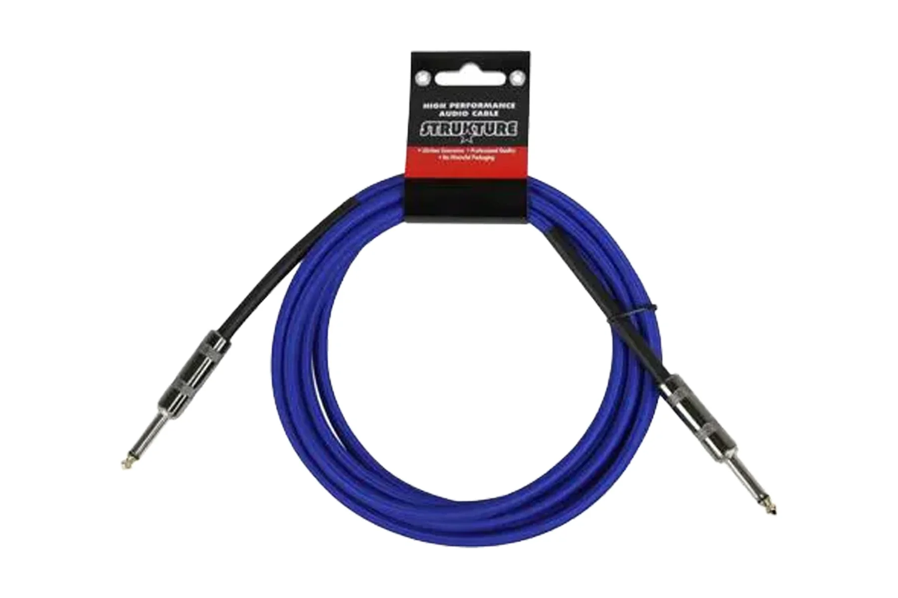 Strukture 10ft Instrument Cable, 6mm Woven - Blue