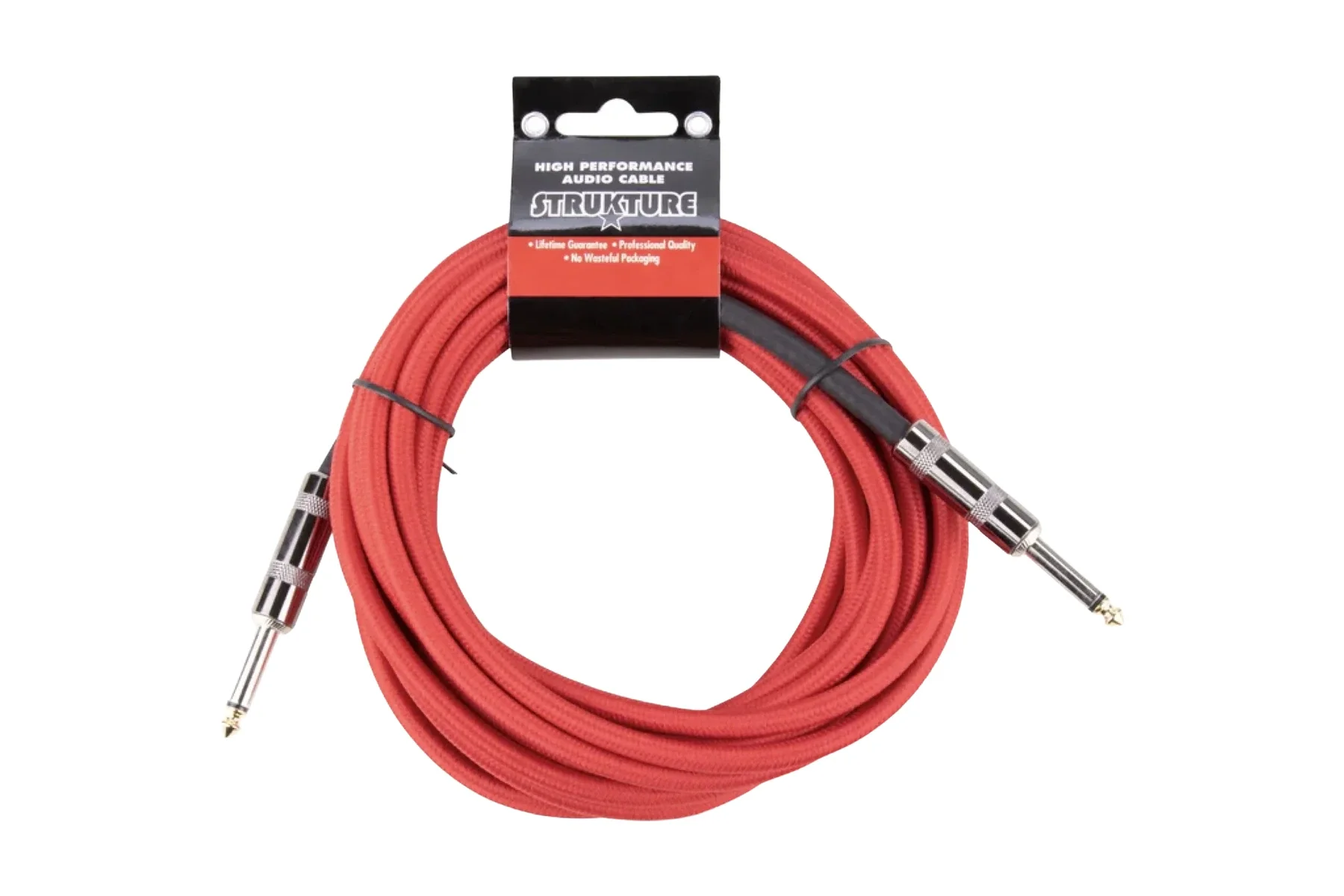 Strukture 18.6ft Instrument Cable, Woven-Red