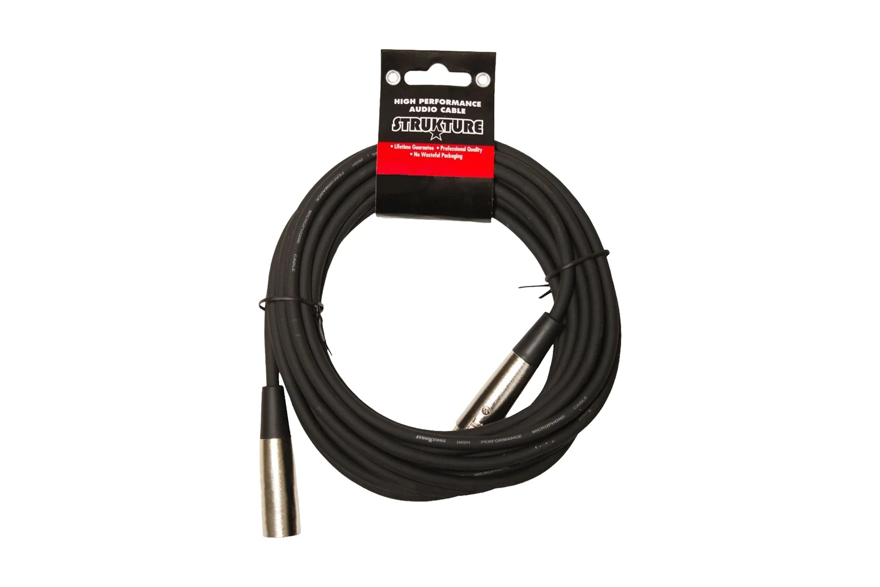 Strukture 20ft XLR Mic Cable, 6mm Rubber