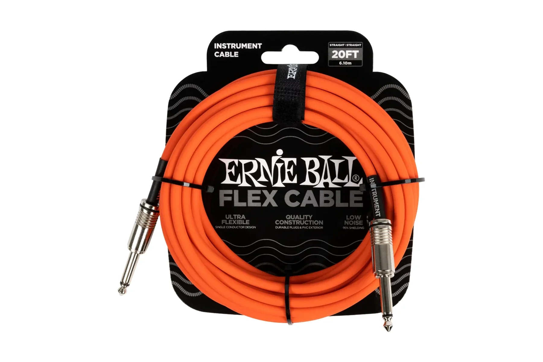 Ernie Ball Flex Cable Orange 20'