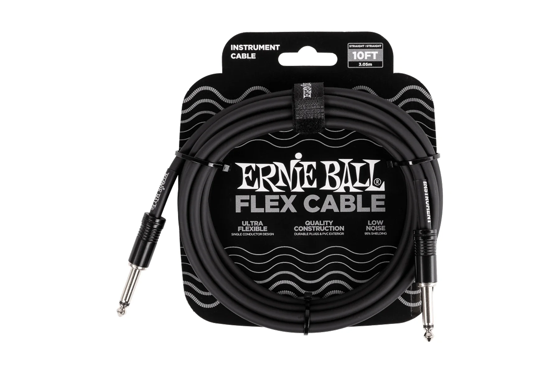 Ernie Ball Flex Cable Blk 10'