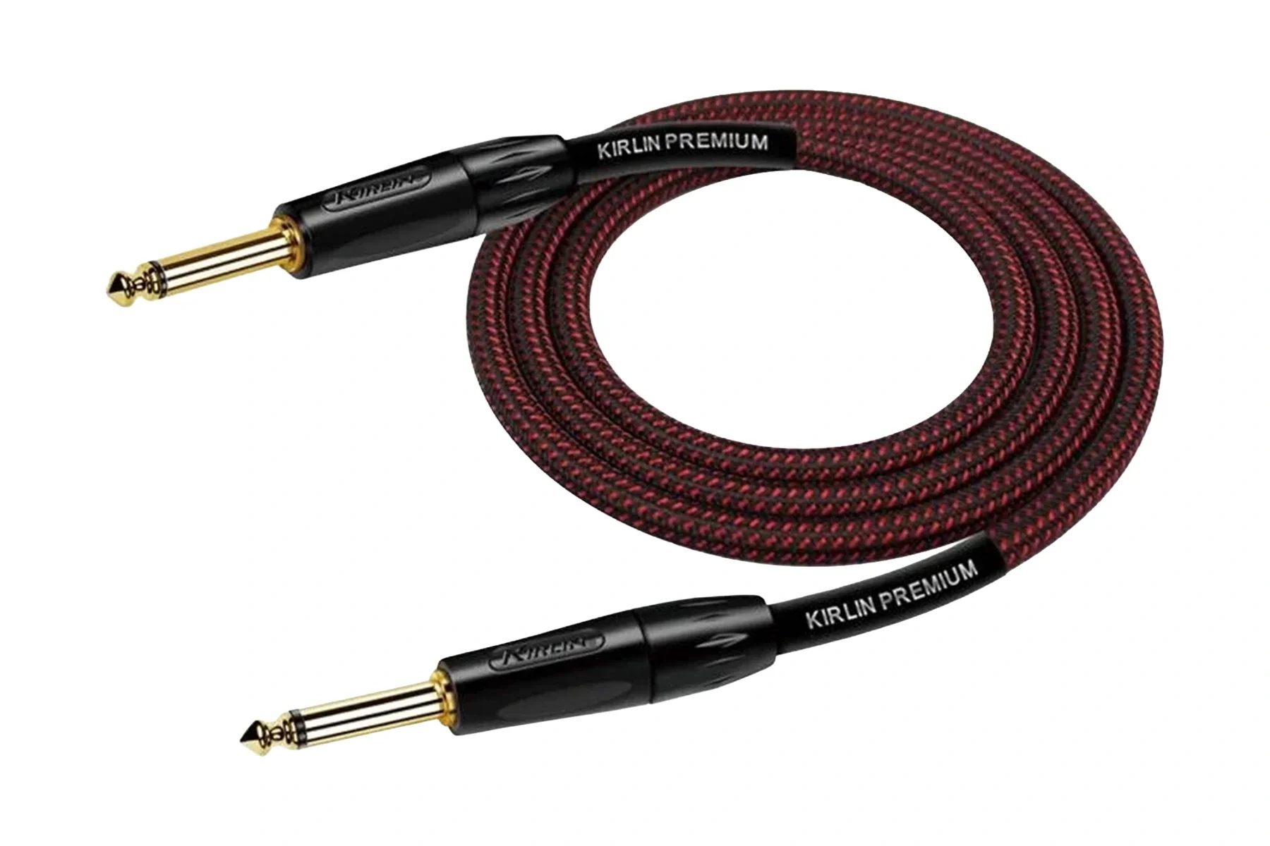 Kirlin Woven 10' Inst Cable Black / Red