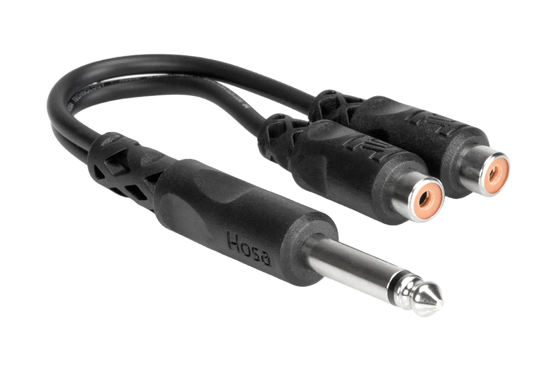 Y Cbl 1/4"P-2 RCA