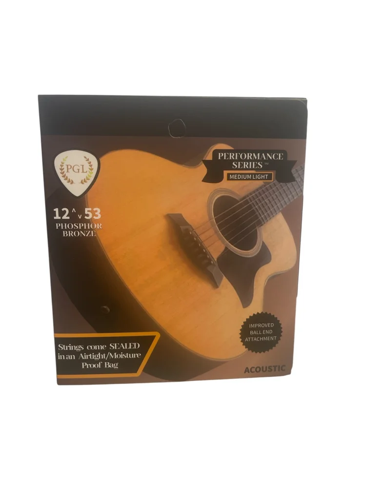 PGL Performance Series Medium Light Phosphor Bronze Acoustic Guitar Strings
