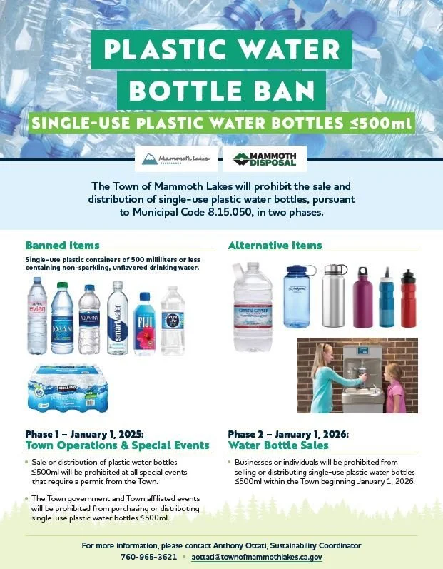 TOWN OF MAMMOTH LAKES WATER BOTTLE BAN