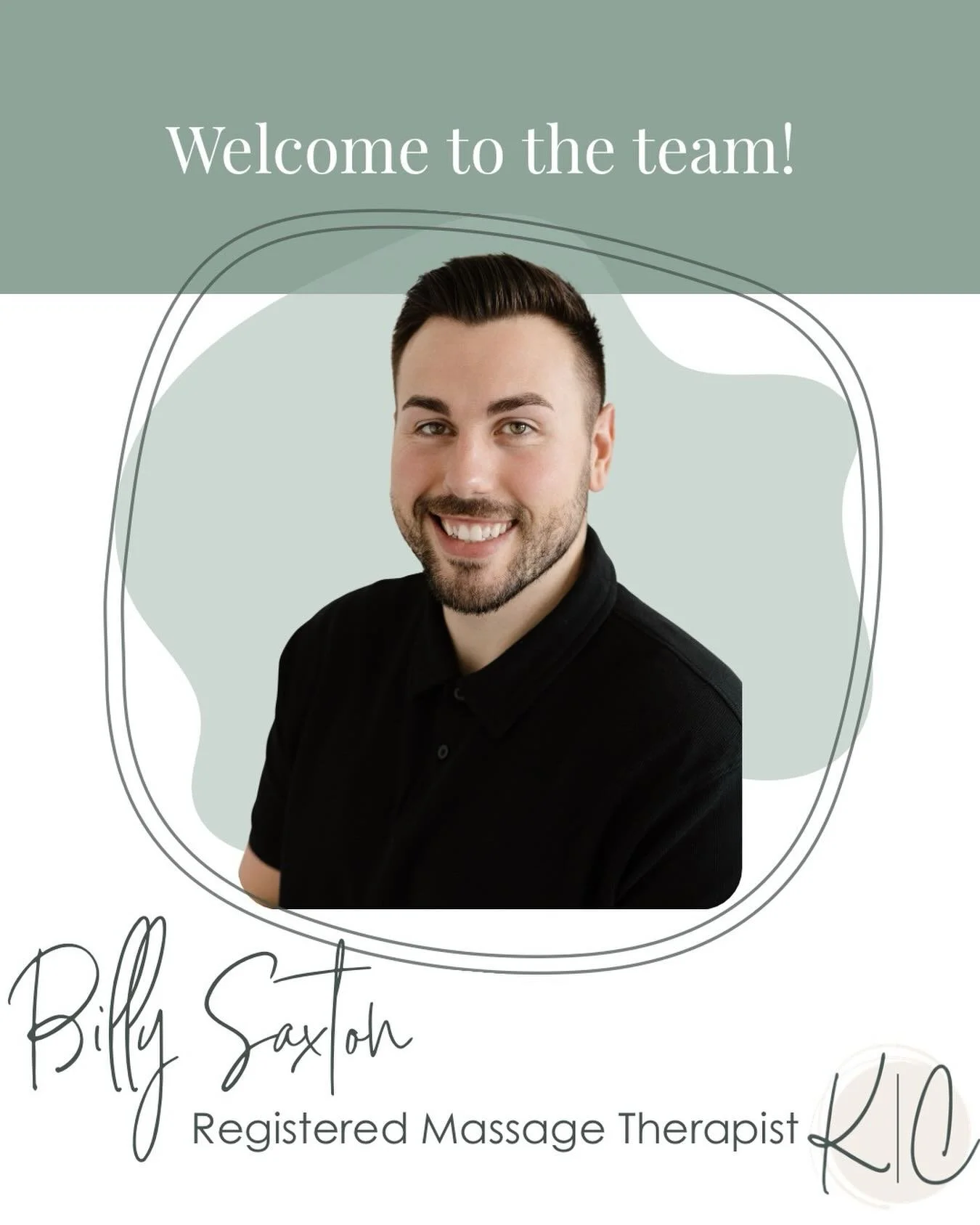 🌟 Belated Welcome to Billy Saxton, RMT! 💙💆&zwj;♂️

We&rsquo;re thrilled to (officially!) give a belated welcome to Billy Saxton, Registered Massage Therapist, who joined our team earlier this year &mdash; and has already made a huge impact.

Billy