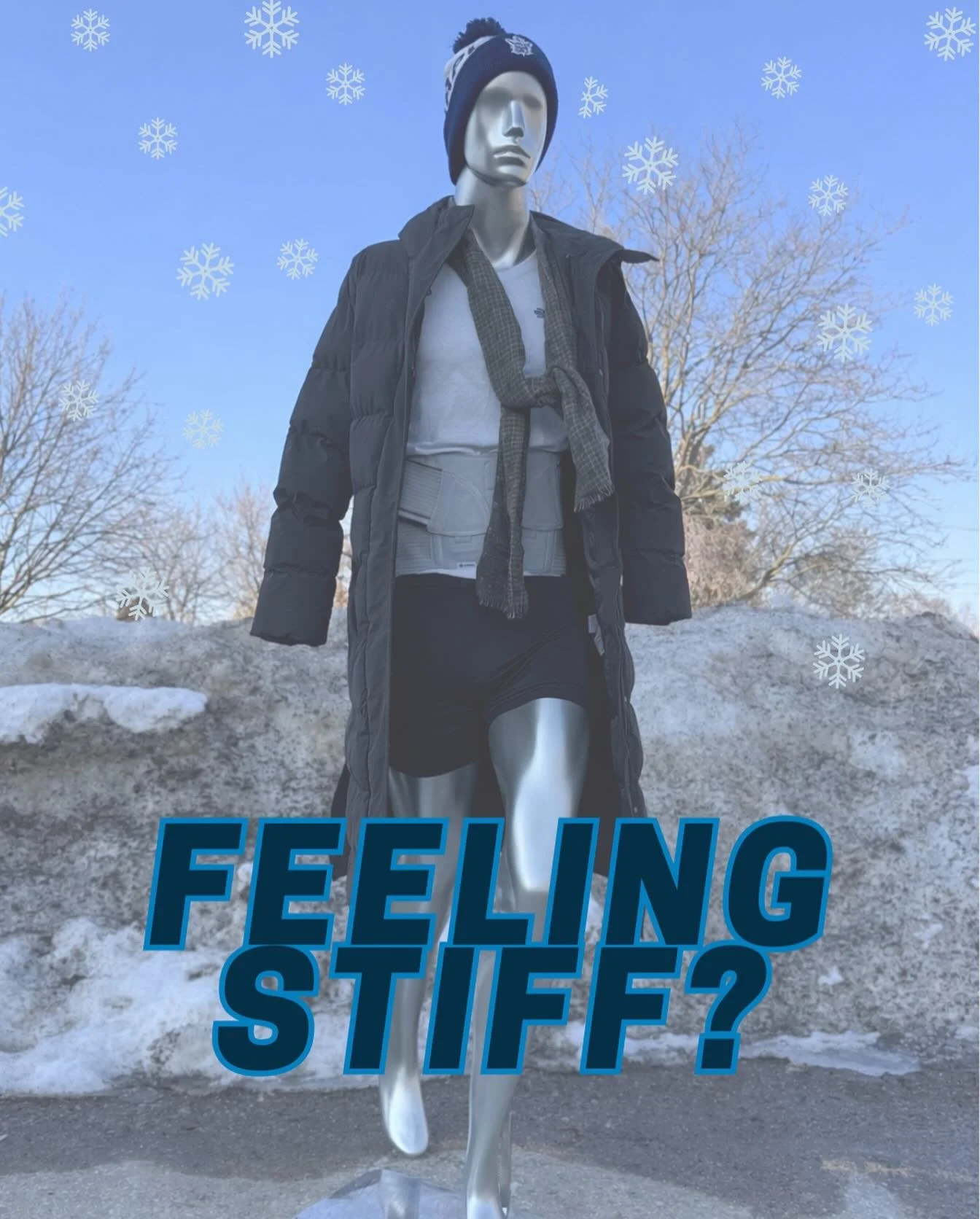 ❄️ Is this cold weather making you feel 10 years older? ❄️

We&rsquo;ve noticed more:
&bull; Stiff necks
&bull; Flared-up low backs
&bull; Tight hips
&bull; Headaches

Cold temps = less movement = more tension.

Don&rsquo;t wait until spring to feel 