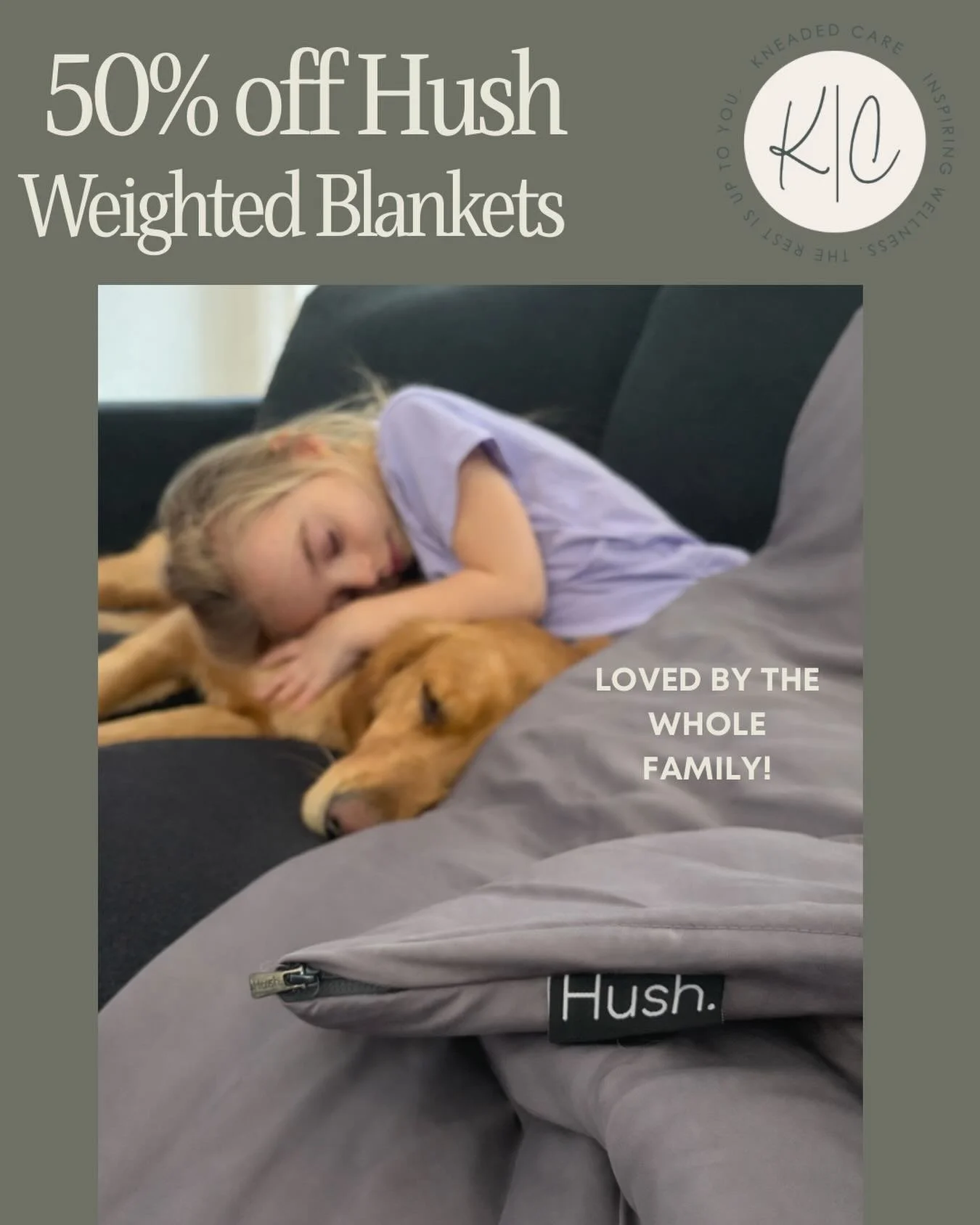 🔥 CLEARANCE ALERT &ndash; 50% OFF HUSH WEIGHTED BLANKETS 🔥

Perfect for:
🐣 Easter gifts
❄️ Cozy nights in unpredictable weather
😴 Better sleep + calming your nervous system

📍 In-clinic only &mdash; limited stock
📲 DM to reserve or stop in ASAP
