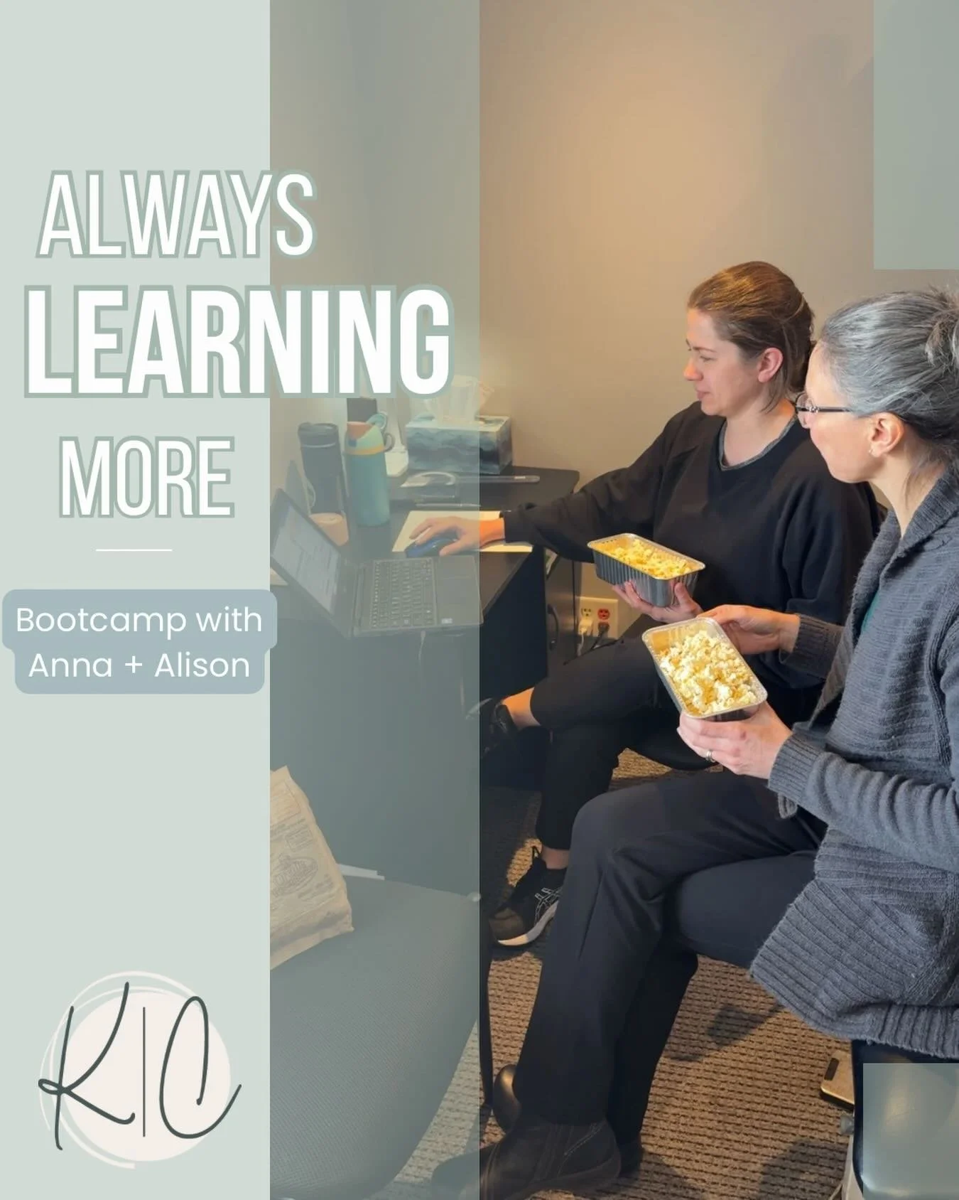 Popcorn + professional development 🍿📚
Safe to say we love a good learning moment around here!  We are always levelling up for our clients 💪 #brantford #wellness #physio