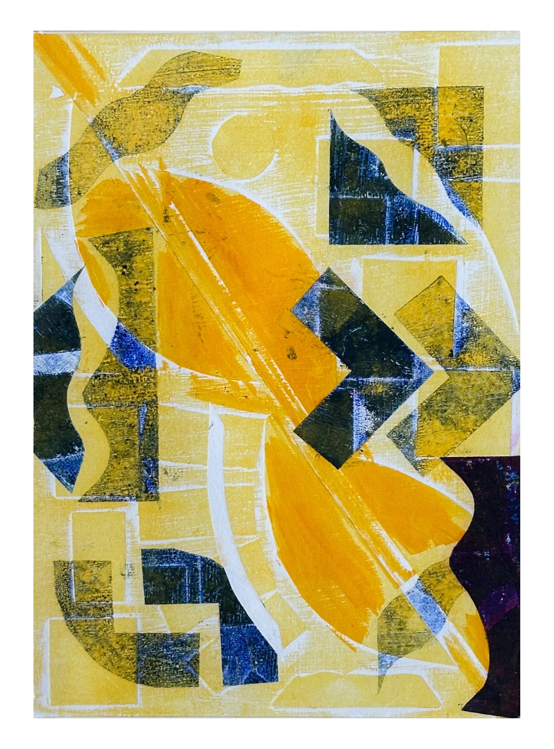 Monoprint 0324.    12 X 9 inch