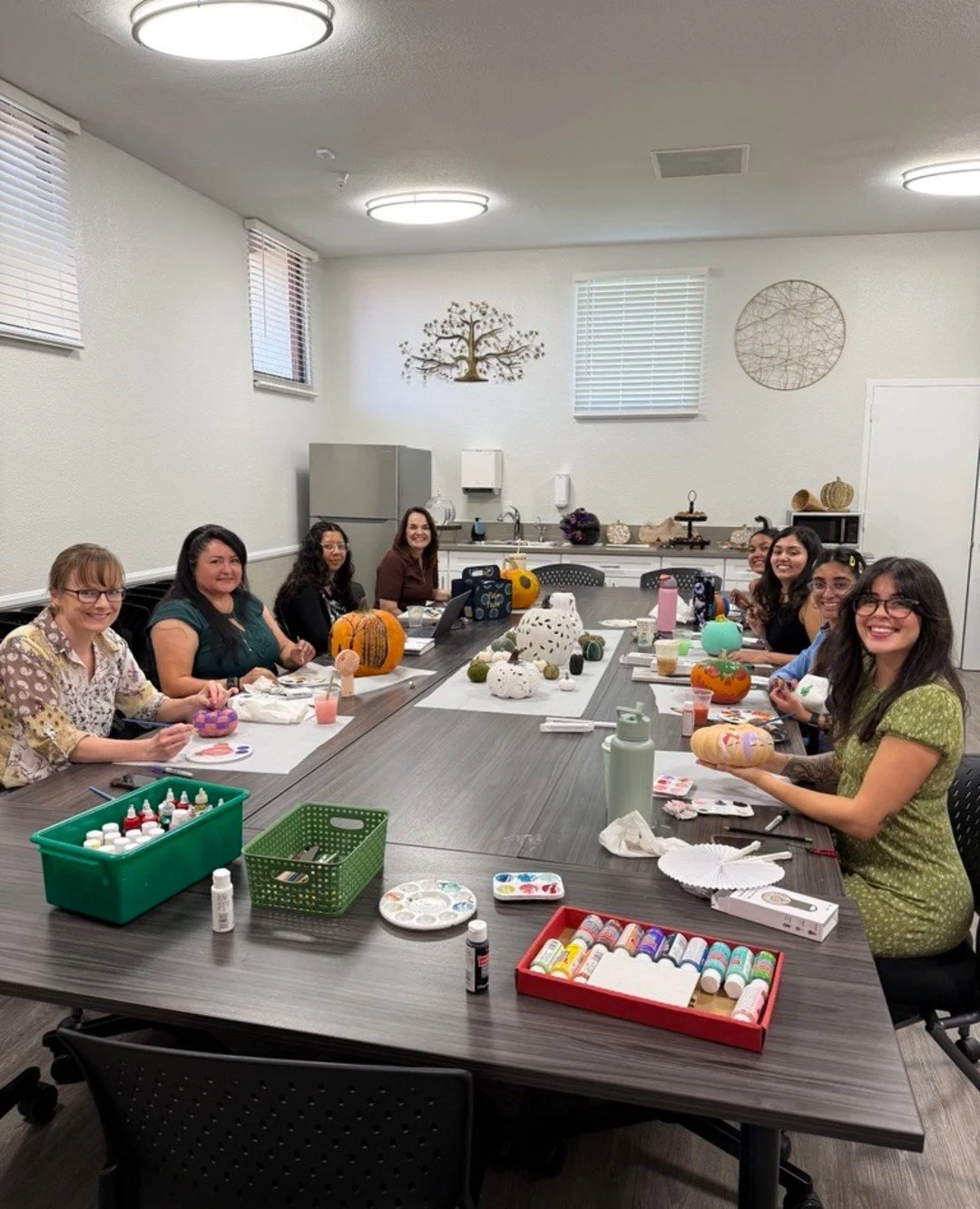 Our staff brought creativity and compassion together for the House of Ruth annual pumpkin painting contest! 🎨💜 Activities like this remind us that connection and joy are powerful parts of healing, especially during #domesticviolenceawarenessmonth.