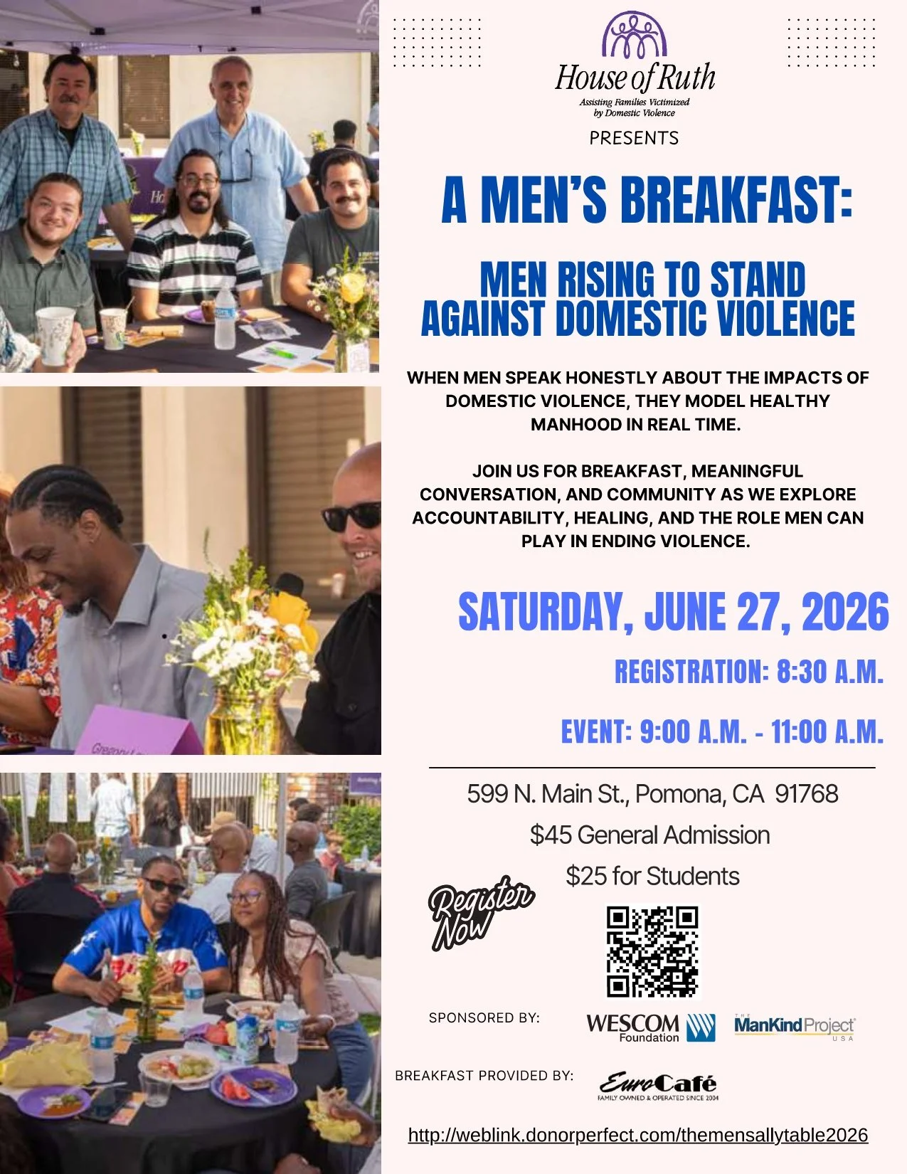 Men's Breakfast: Men Rising to Stand Against Domestic Violence