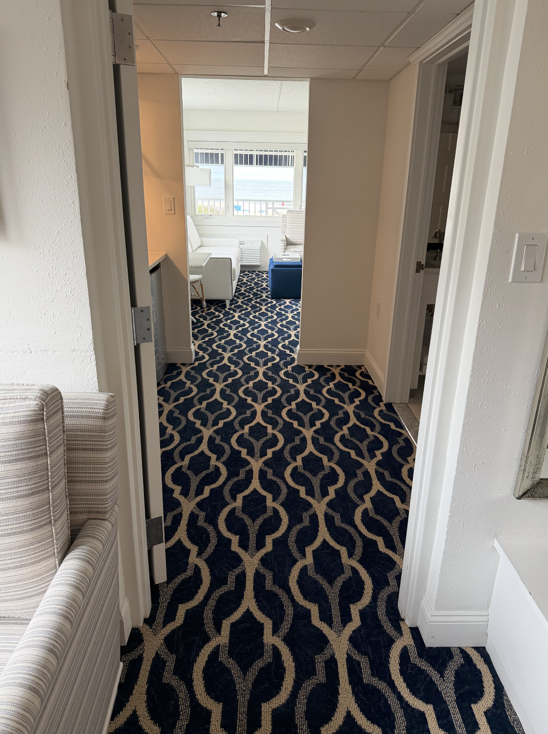 Tarkett Hospitality custom carpet for Icona Hotel, Cape May NJ