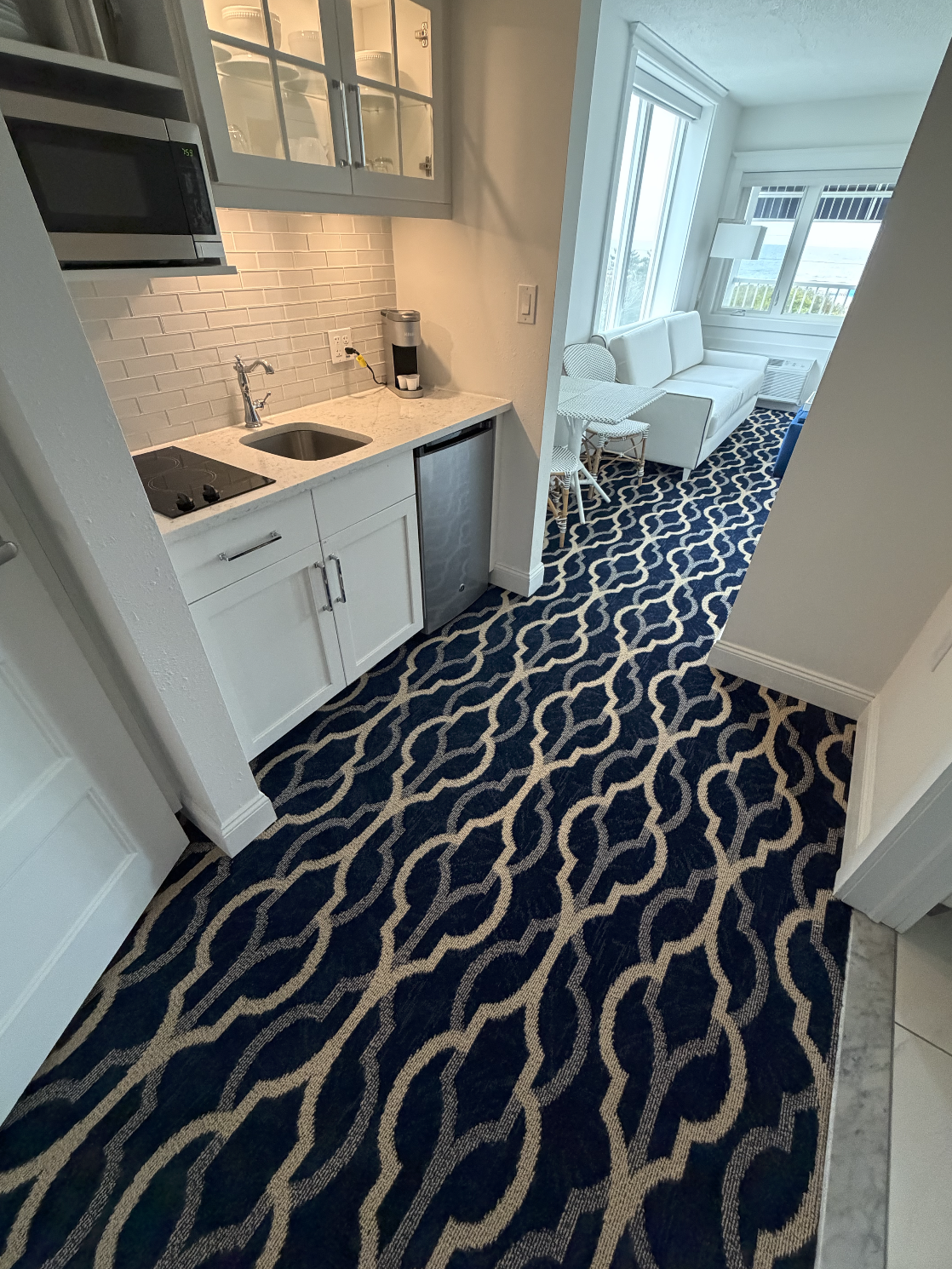 Tarkett Hospitality custom carpet for Icona Hotel, Cape May NJ