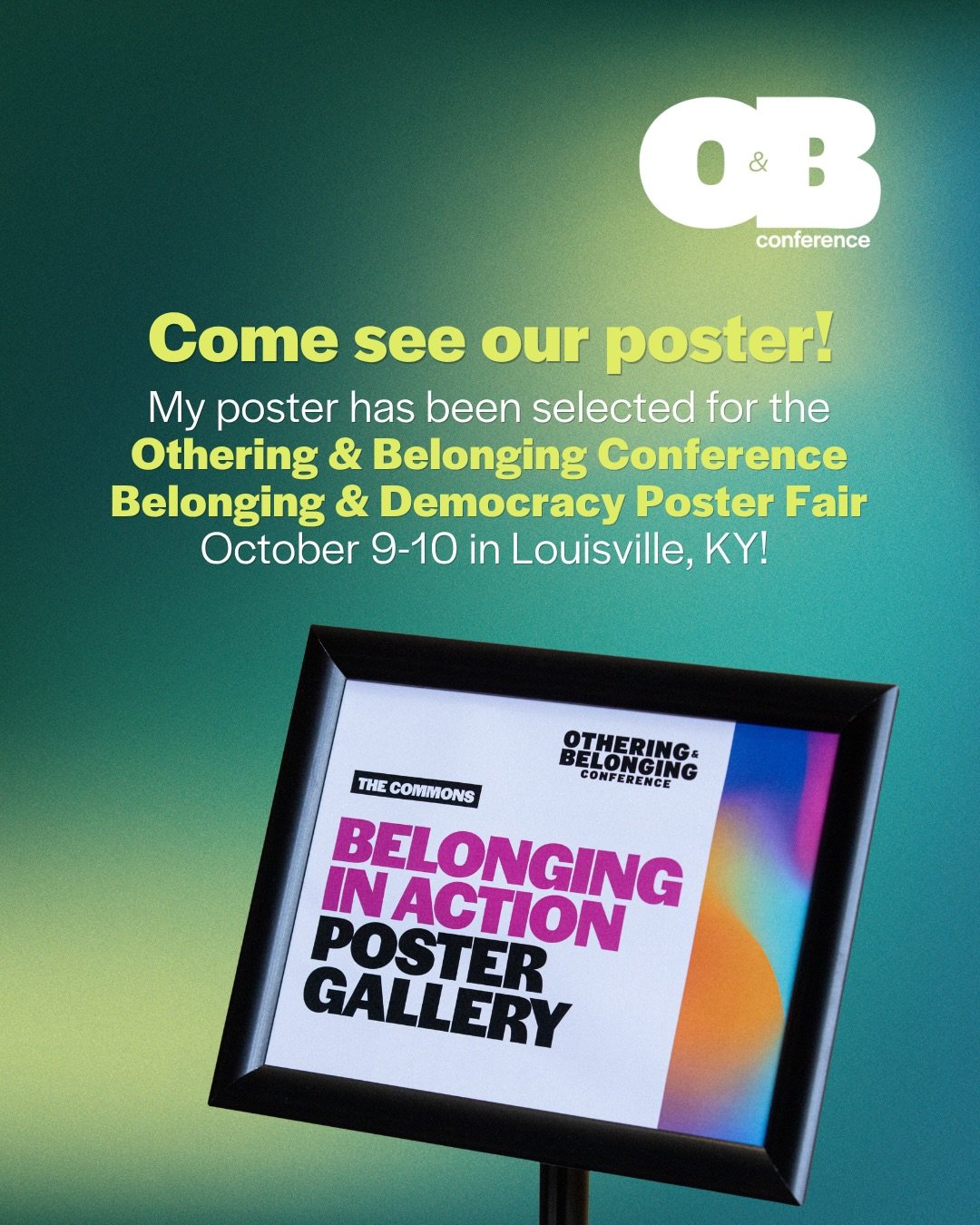 Ahhhhh&hellip;Still kind of surreal!! The poster I designed for Comit&eacute; Camino was selected as a finalist for the National Othering &amp; Belonging Conference hosted by UC Berkeley! Our poster is currently up in their digital gallery and will a
