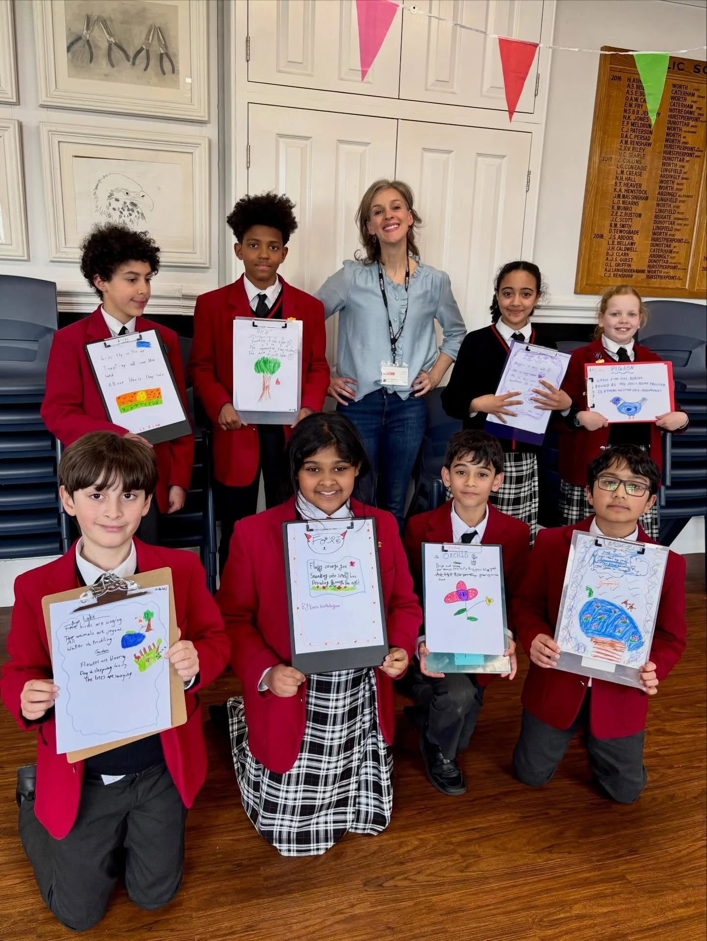 The absolute best part of being an author! So much fun today celebrating nature, writing poetry and getting creative with the wonderful pupils at Copthorne Prep School! It was amazing to see so many brilliant young imaginations lighting up and to sha