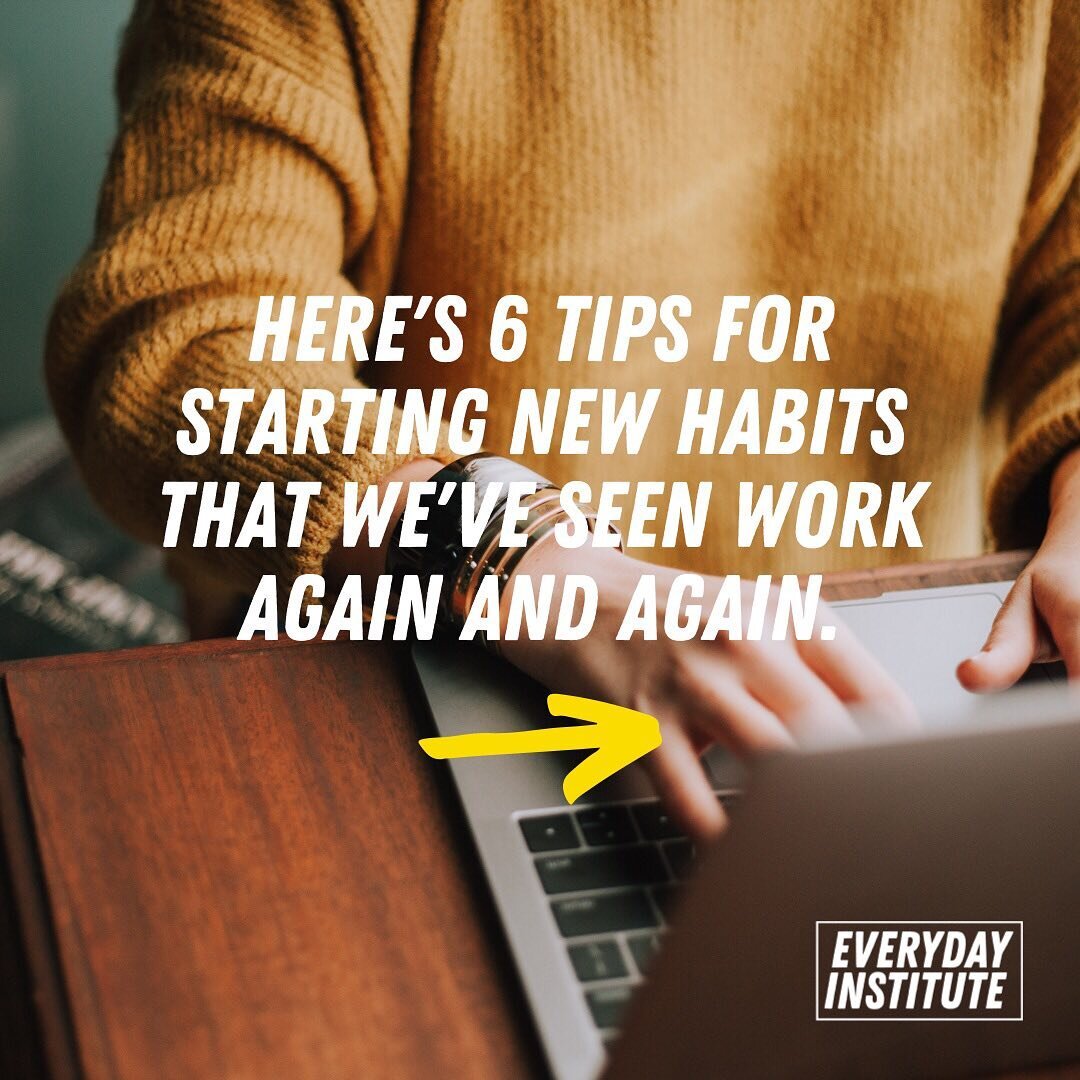 We&rsquo;ve read lots of habit books and we&rsquo;ve boiled down the best tips for starting new habits that will help you avoid the six mistakes everyone makes.

Learn more in the Everyday Habits Course.

www.everydayinstitute.com