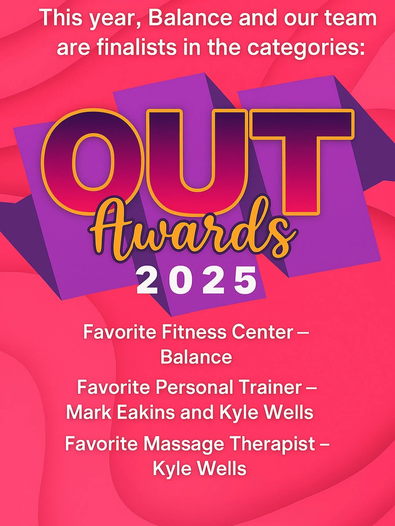 🎉 We are honored to be finalists in the 2025 Sarasota OUT Awards!

💙 We want to thank everyone who nominated us! This type of recognition and support from the community means a lot to a local, small business, and we appreciate it! We work together 