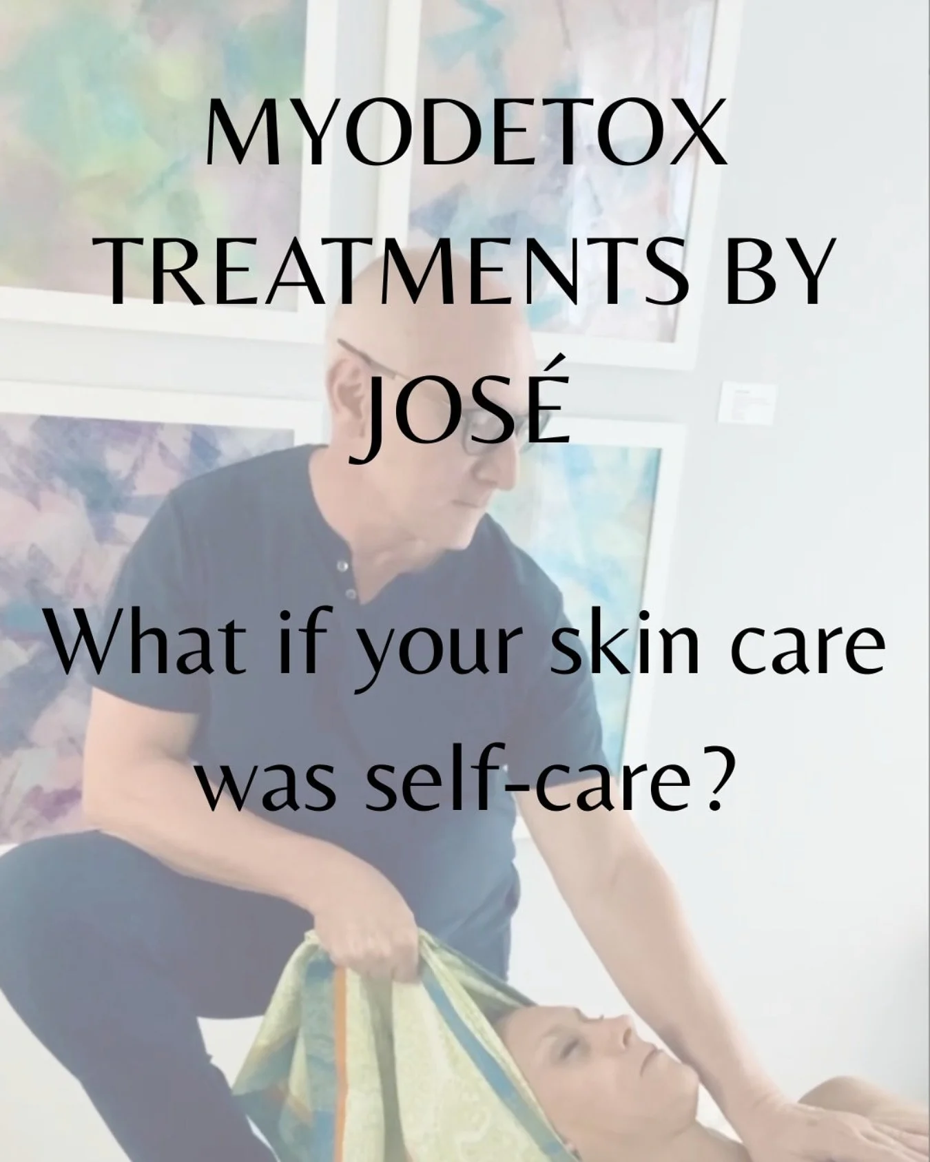 🌀 José’s Myodetox Treatments for Face
What if your skin care was self-care?
José’s signature facial treatments blend restorative myofascial techniques with his line of handcrafted, all-natural products — designed to