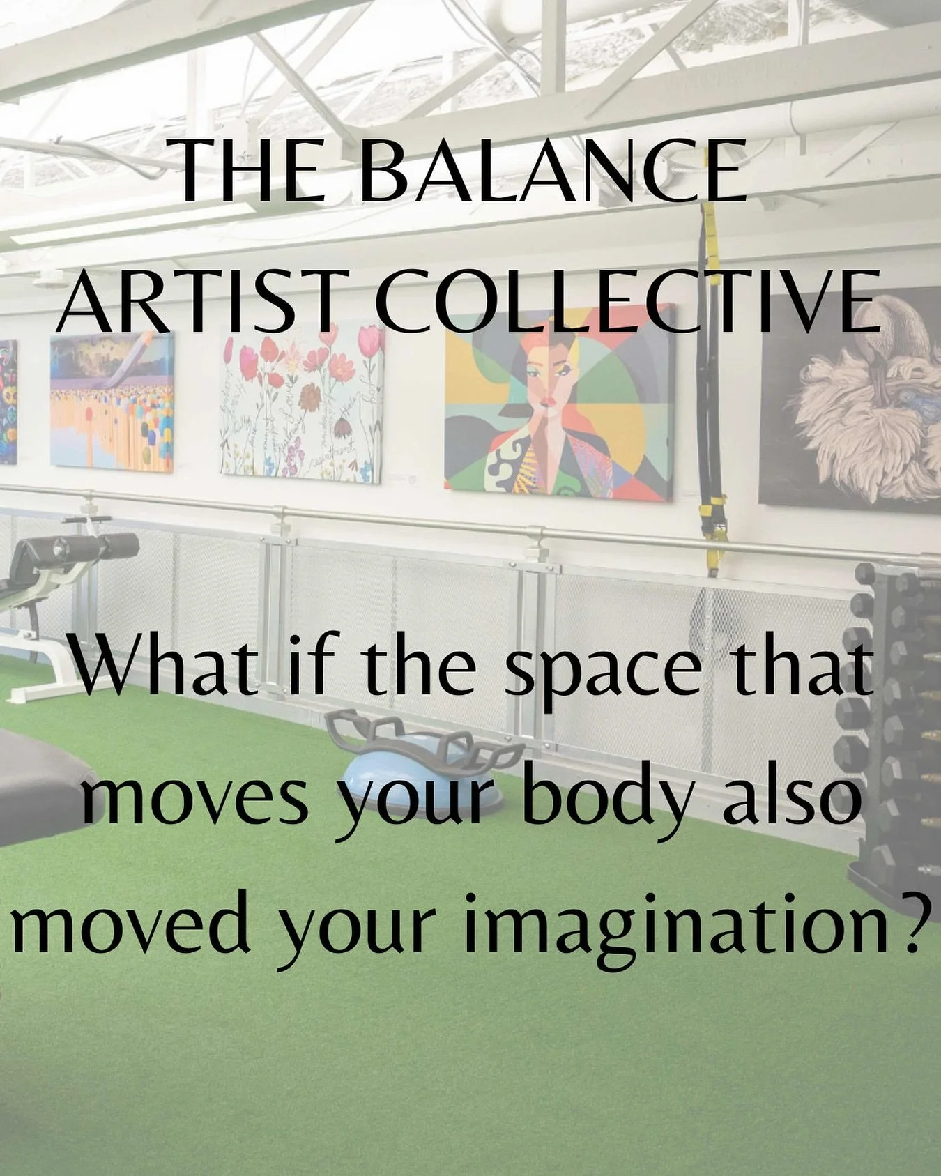 🎨 THE BALANCE ARTIST COLLECTIVE
What if the space that moves your body also moved your imagination?
The Balance Artist Collective brings together local professional artists whose work inspires the energy and creativity that define our space. Each
