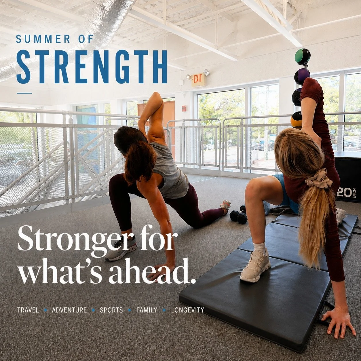 Most people don&rsquo;t train because they love exercising.

They train because they love what exercising allows them to do.

To travel.
To explore.
To play.
To stay active.
To keep saying yes to the people and experiences that matter most.

Strength