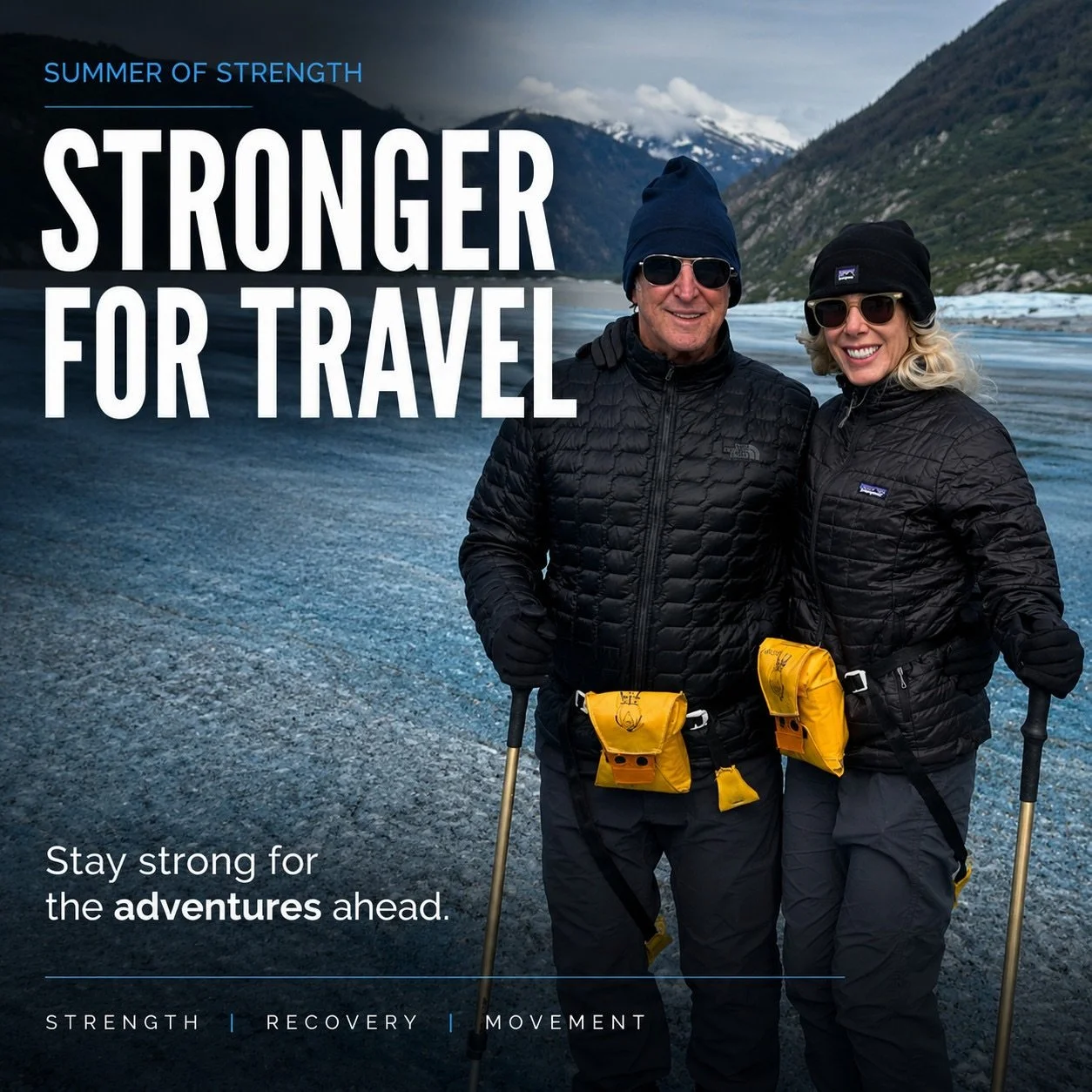 Stronger for Travel

The best trips don&rsquo;t happen by accident.

They happen when you have the strength, energy, balance, and confidence to fully experience them.

Whether it&rsquo;s navigating airports, walking unfamiliar cities, hiking mountain
