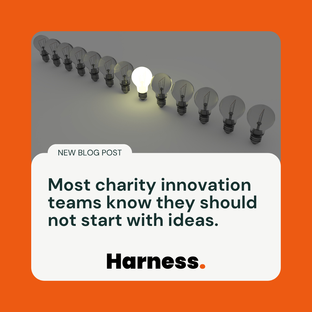 Charity innovation teams don’t need better ideas, they need more executable ones