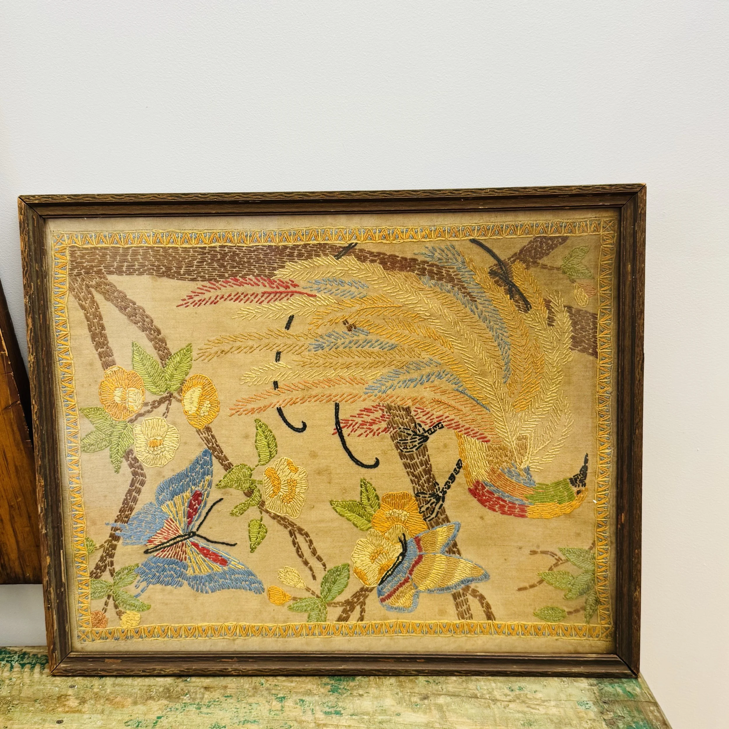 Framed Butterfly Needlework