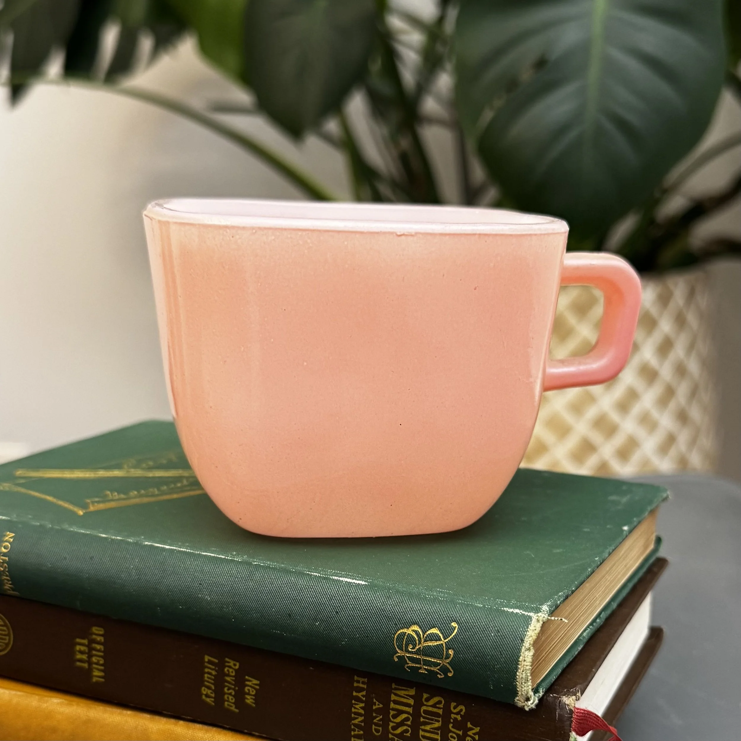 Lipton Square Glasbake Pink Mug